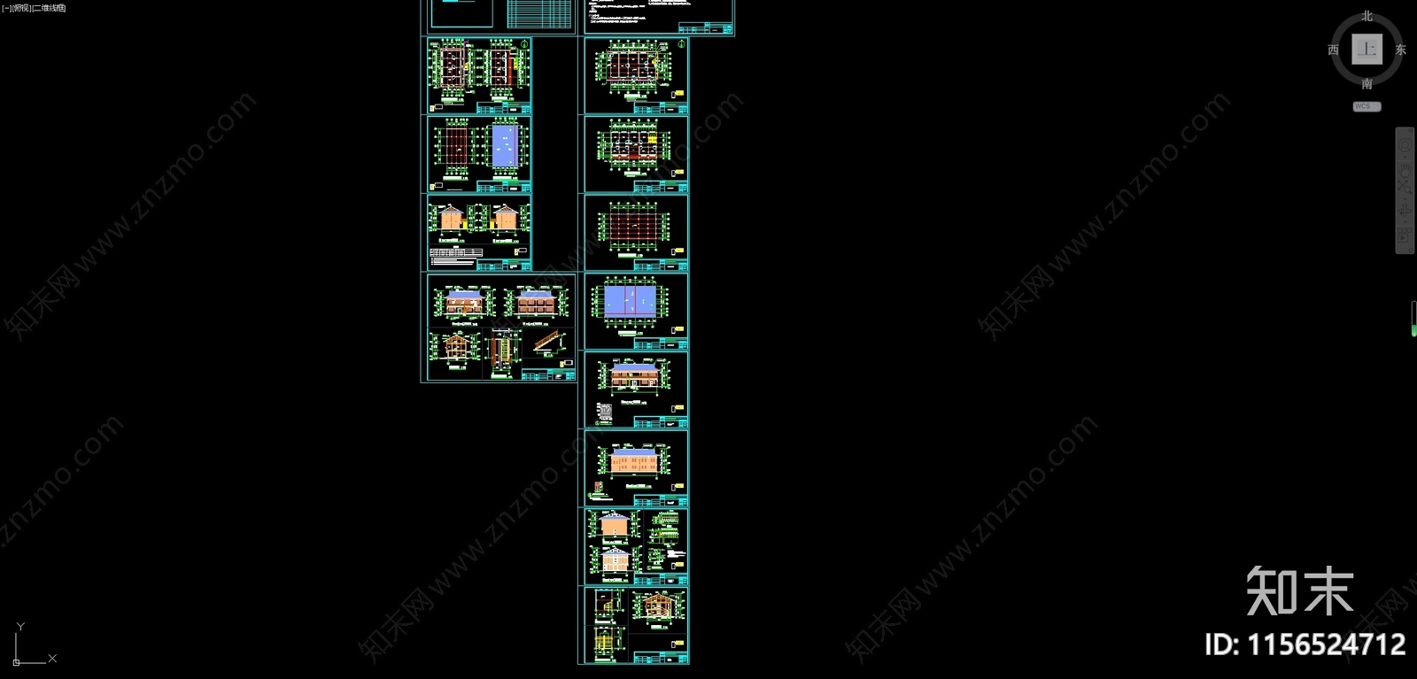 苗族村委会cad施工图下载【ID:1156524712】