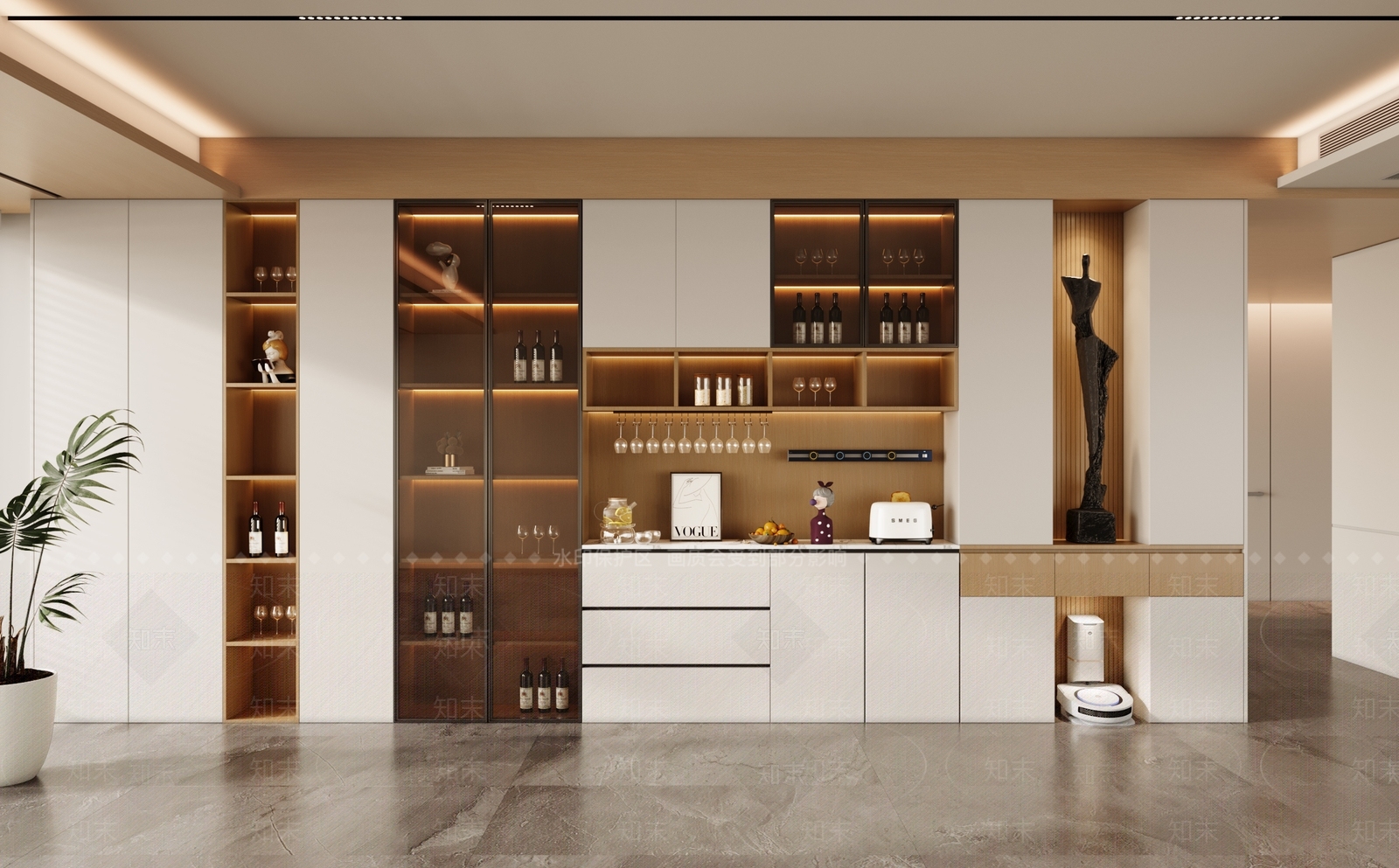 现代酒柜3D模型下载【ID:1156536027】