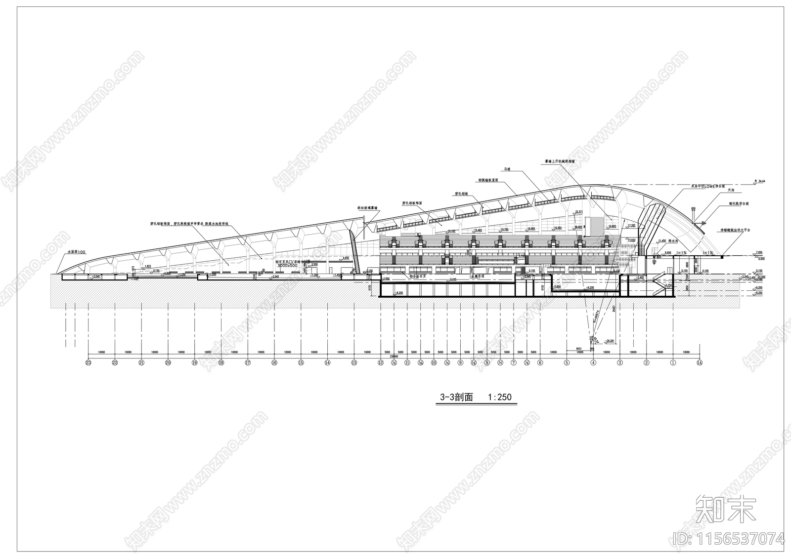 南京某游泳馆建筑方案图施工图下载【ID:1156537074】