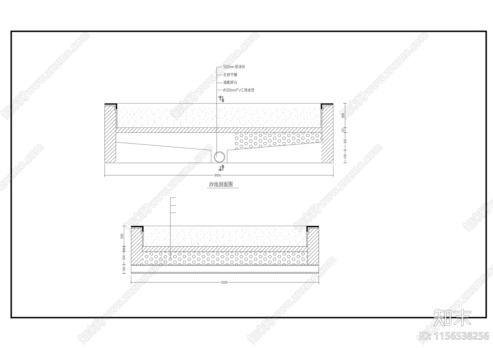 校园400米标准运动场升级改造cad施工图下载【ID:1156538256】