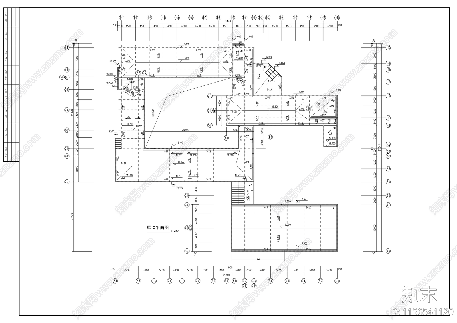 小学教学楼建筑cad施工图下载【ID:1156541120】