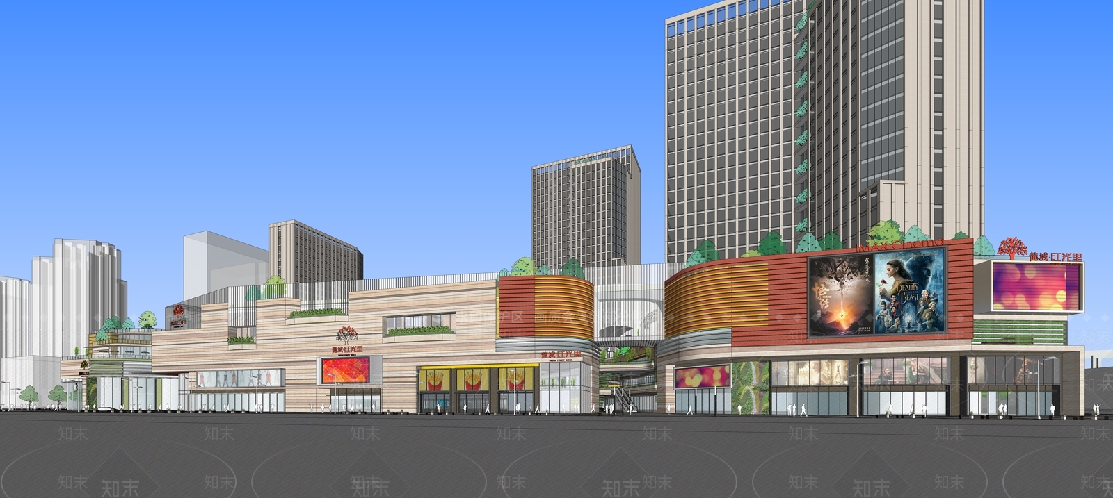 现代综合体SU模型下载【ID:1156556040】