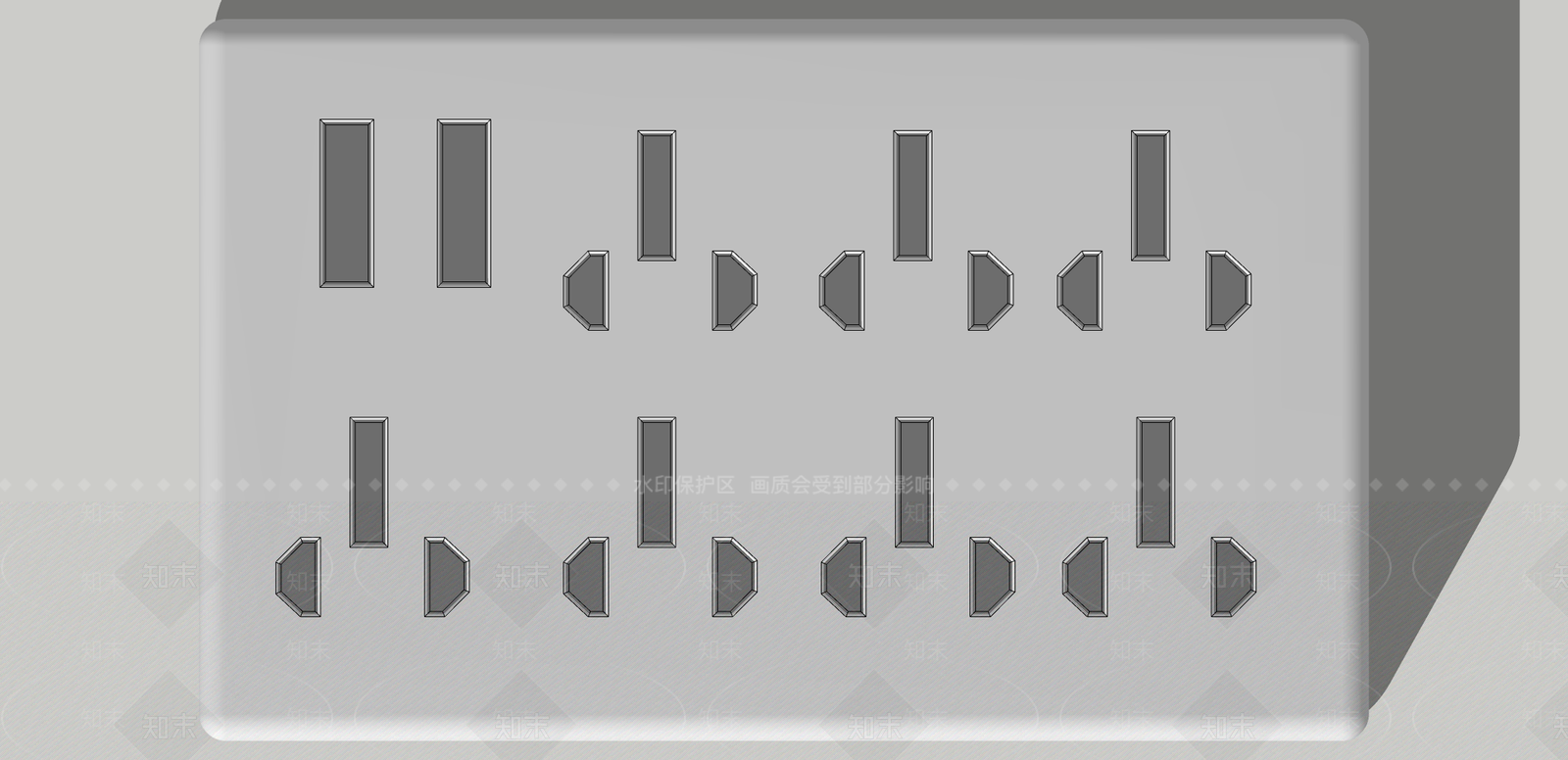 现代排插SU模型下载【ID:1156549354】