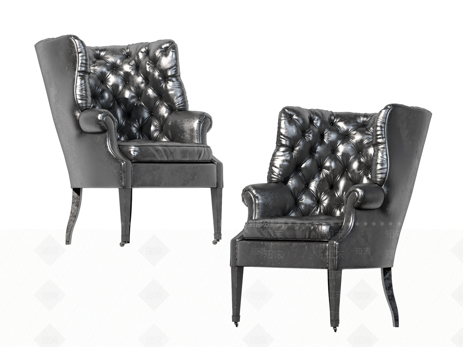 欧式古典单人沙发3D模型下载【ID:1156555574】