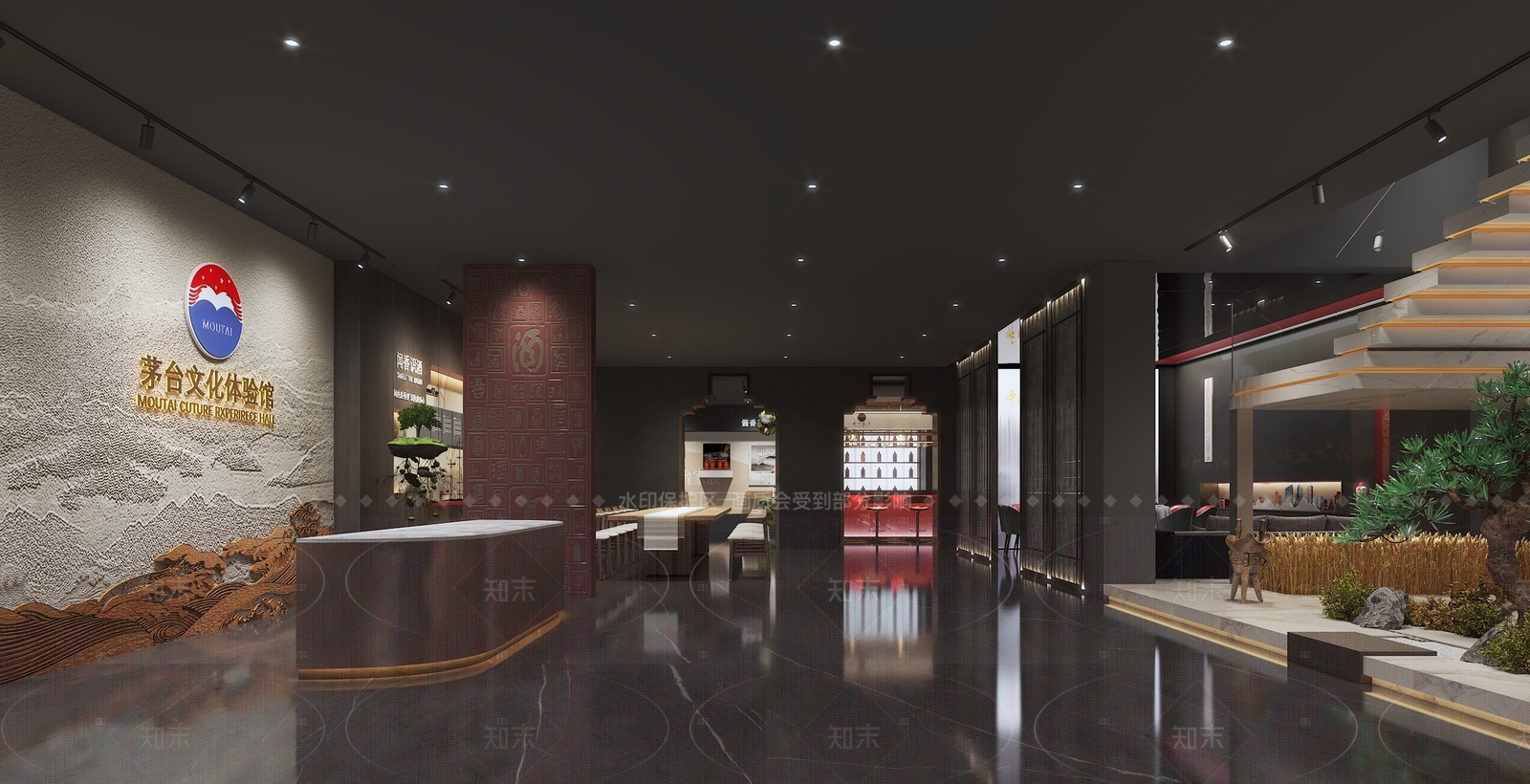 现代茅台文化体验馆3D模型下载【ID:1156561814】