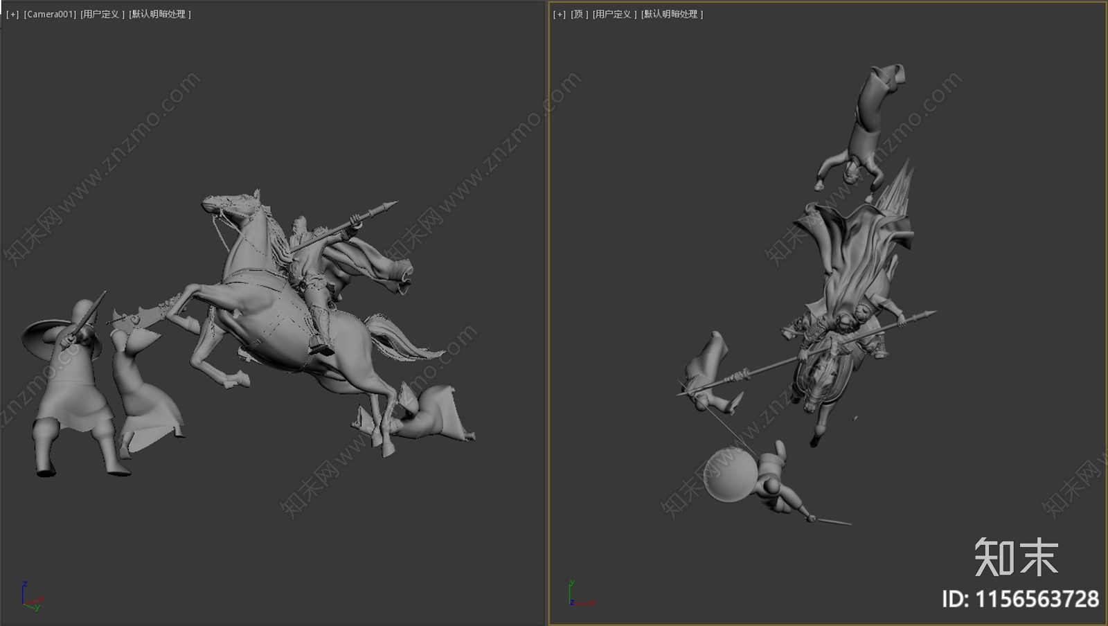 现代景观雕塑3D模型下载【ID:1156563728】