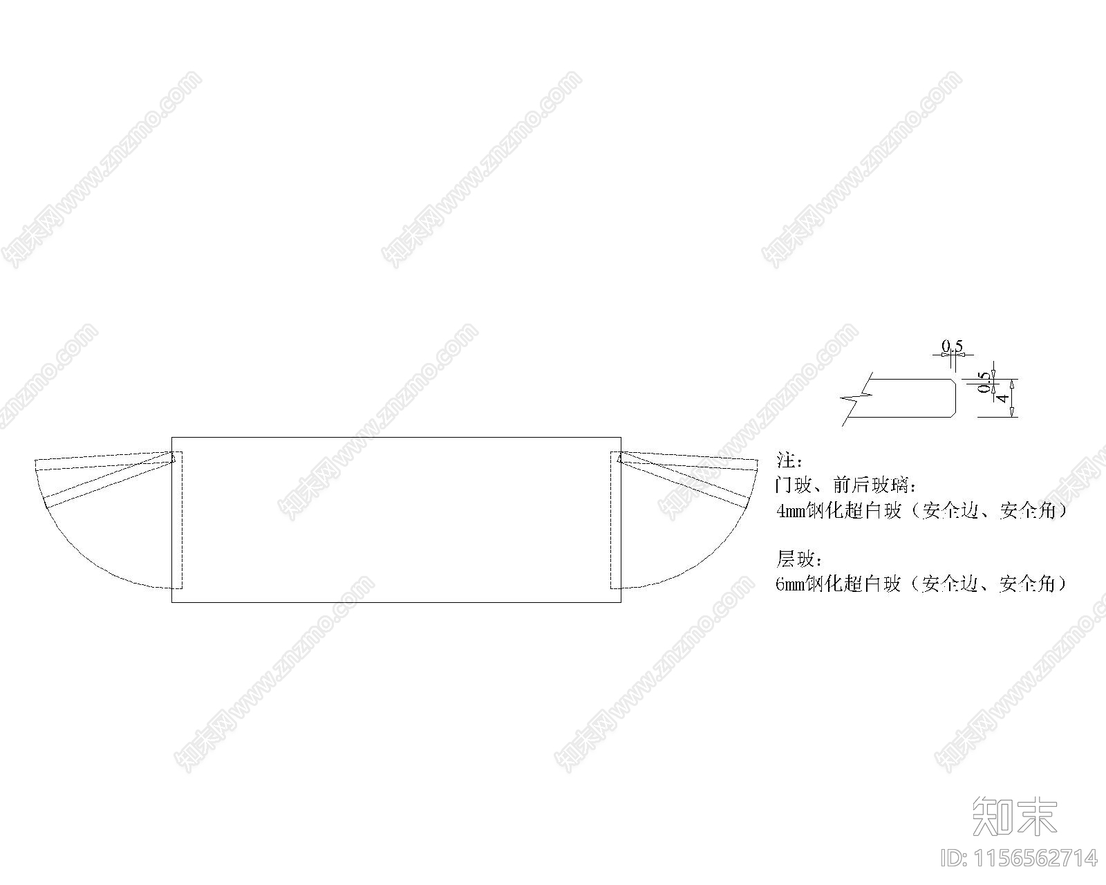 红木玻璃展示柜施工图下载【ID:1156562714】