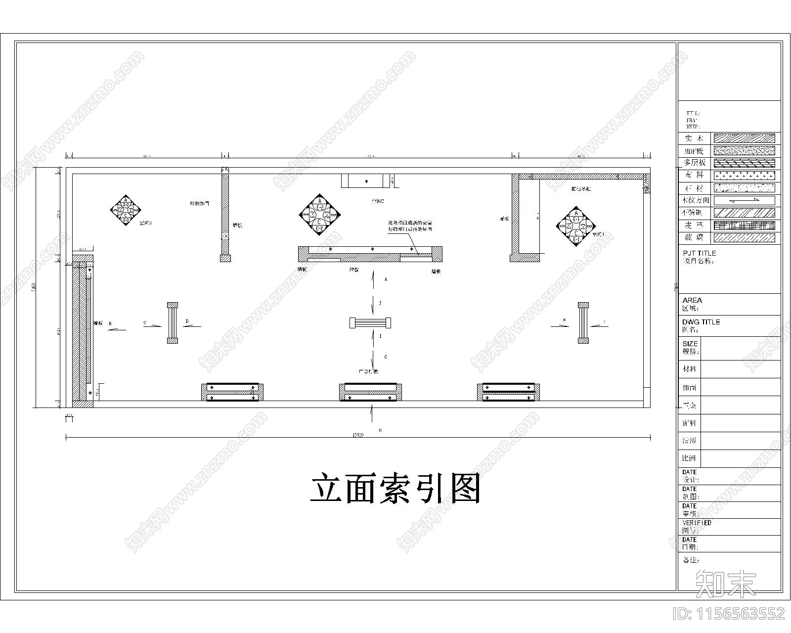 湘潭展厅平面图cad施工图下载【ID:1156563552】