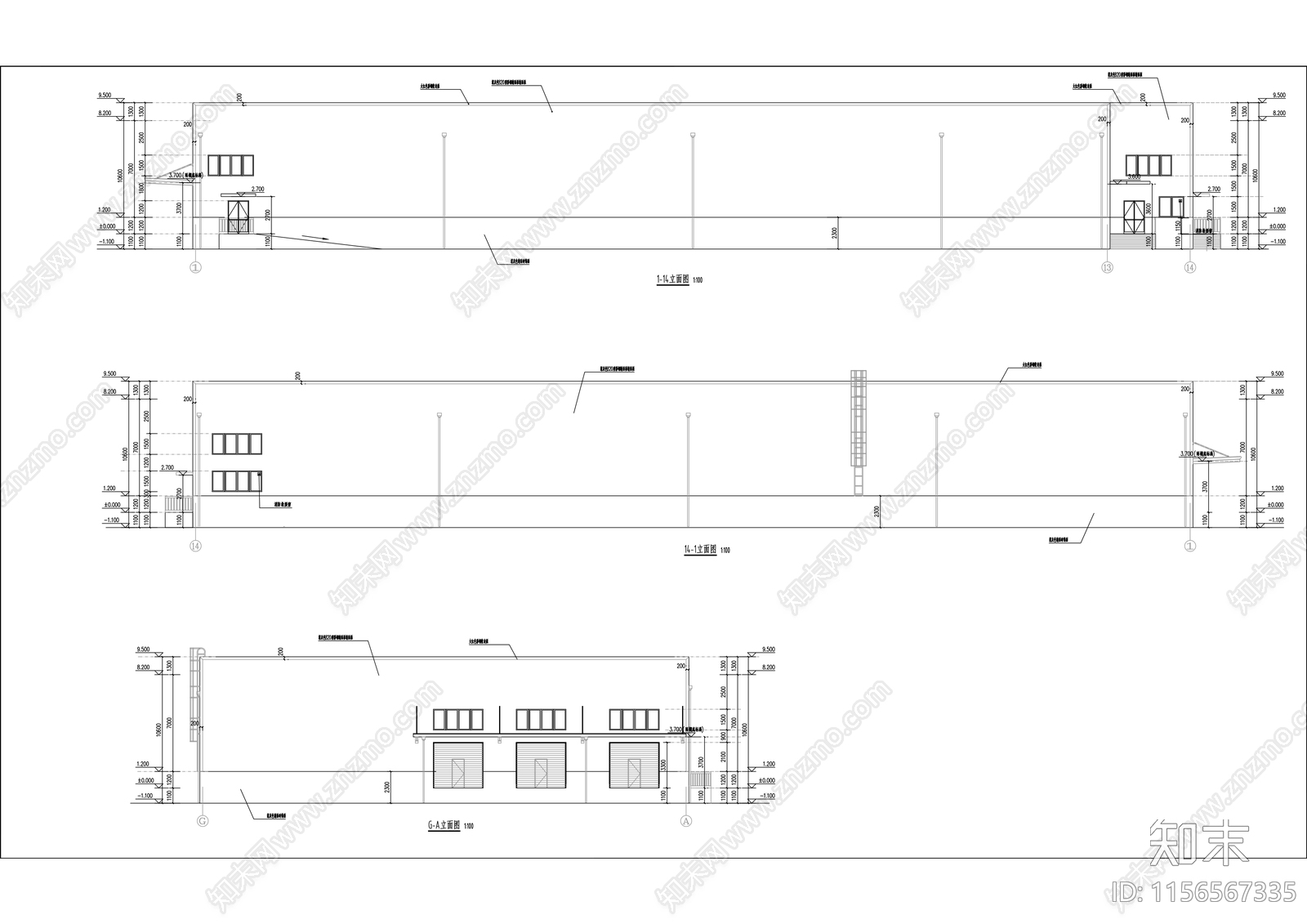 冷链物流中心建设项目cad施工图下载【ID:1156567335】