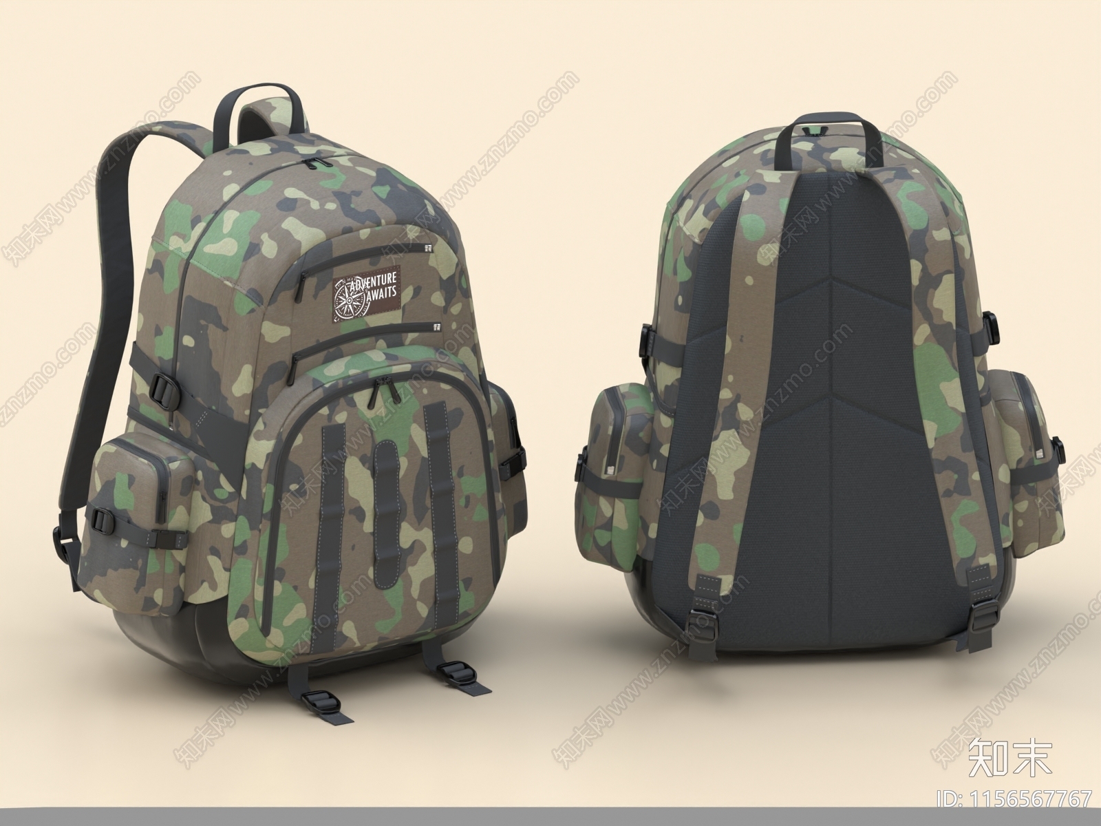 书包3D模型下载【ID:1156567767】