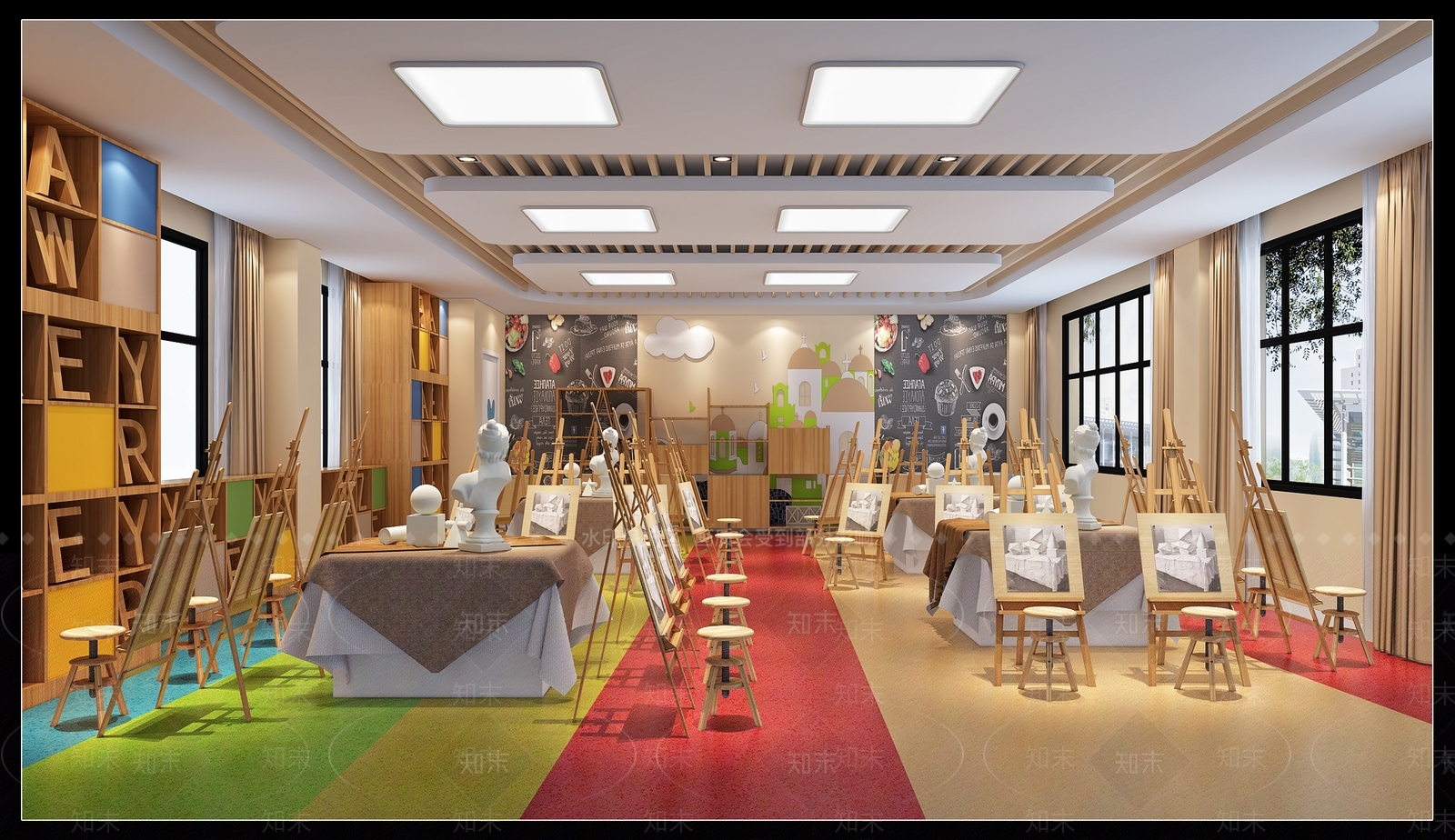 现代画室3D模型下载【ID:1156572053】