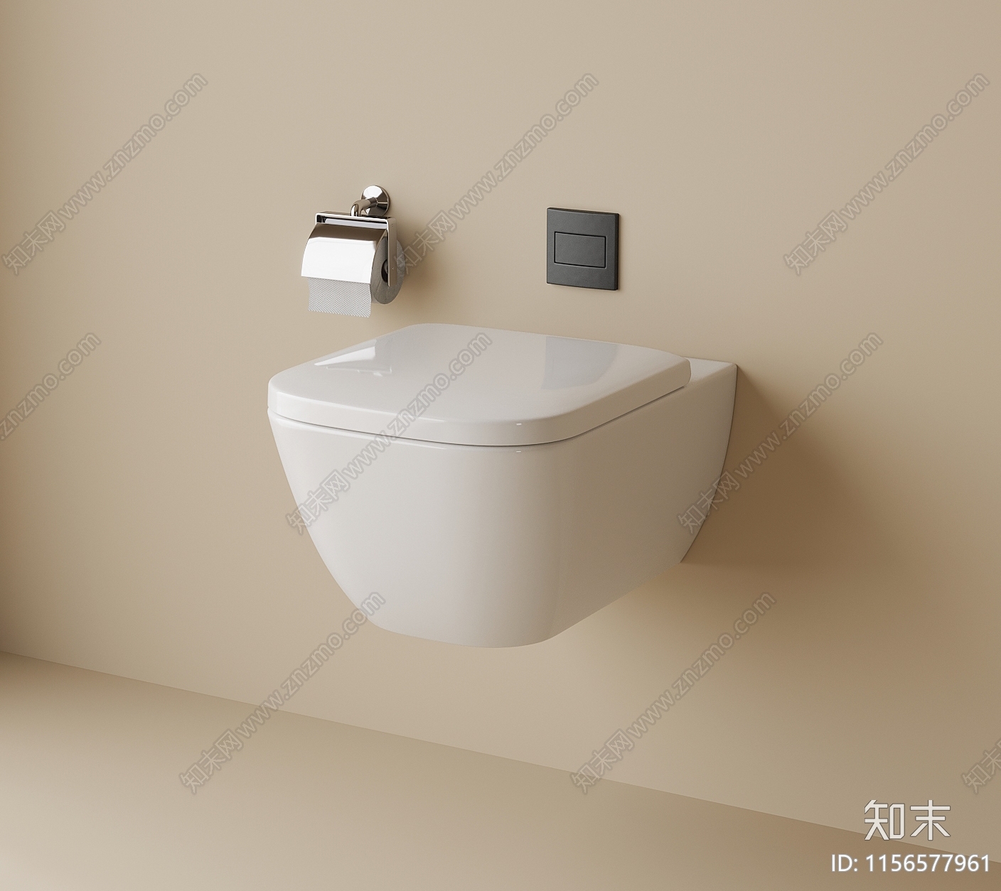 壁挂马桶3D模型下载【ID:1156577961】