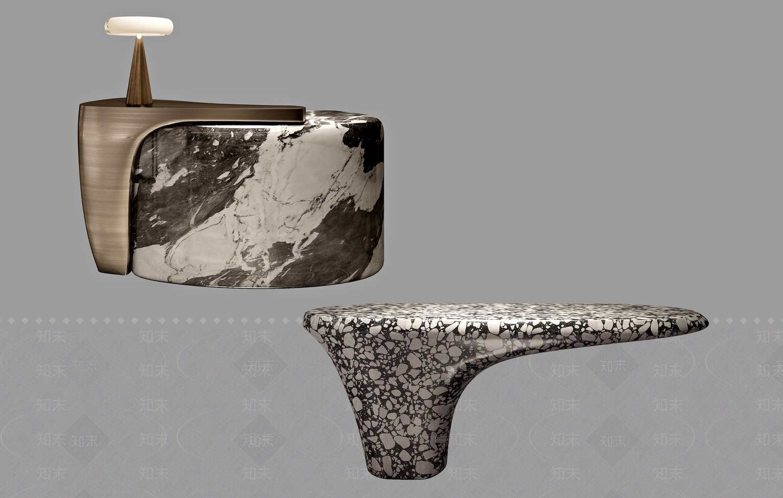 现代异形前台3D模型下载【ID:1156579367】