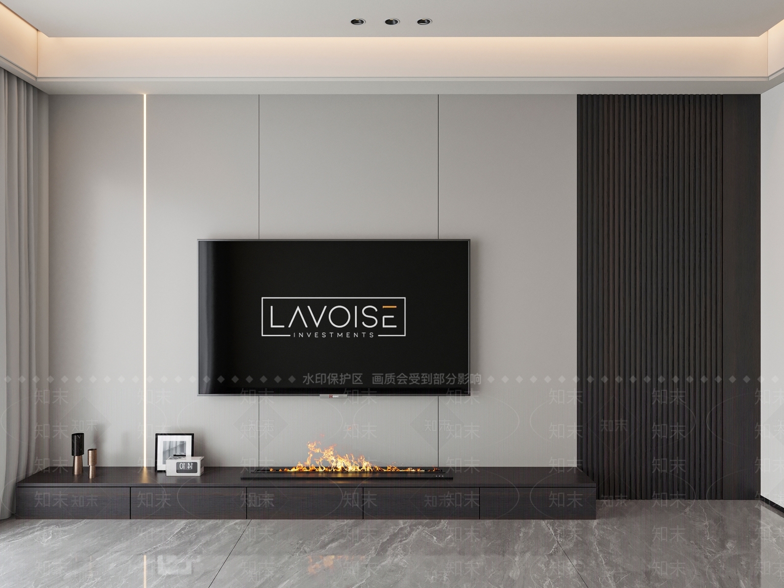 现代电视背景墙3D模型下载【ID:1156584926】