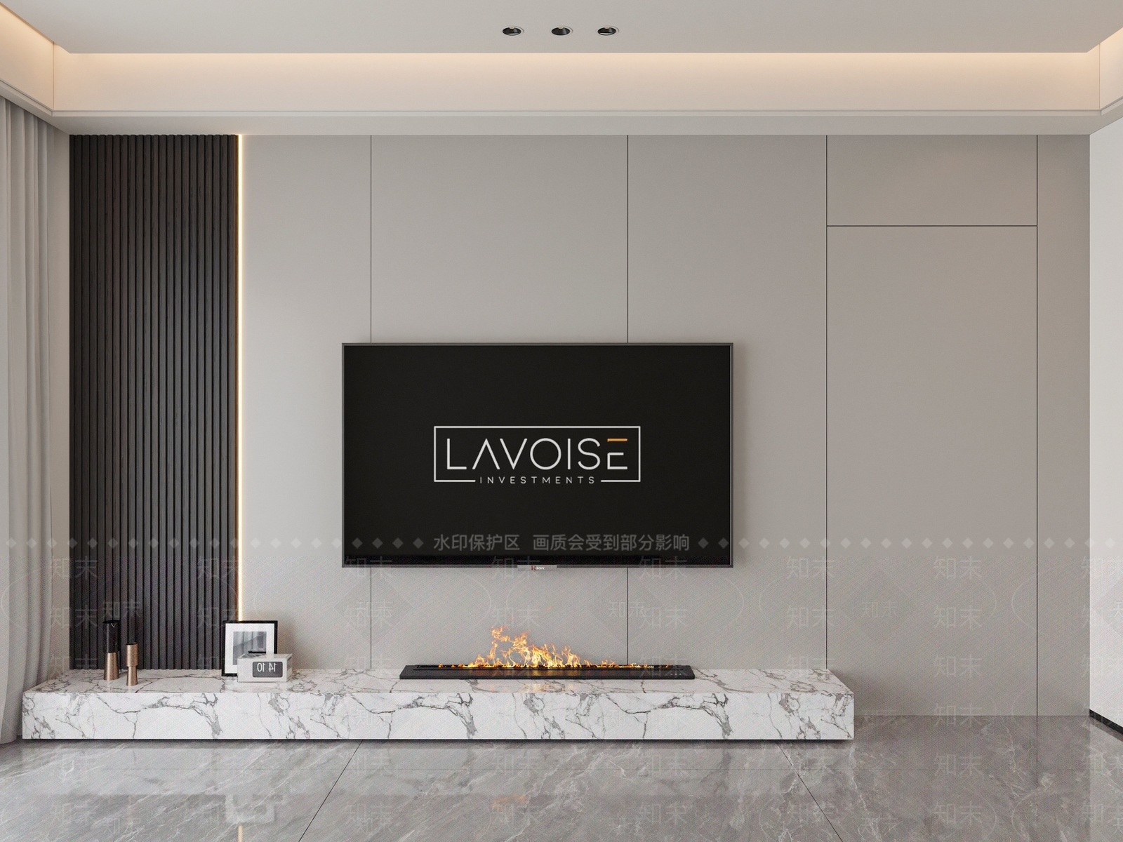 现代电视背景墙3D模型下载【ID:1156585189】