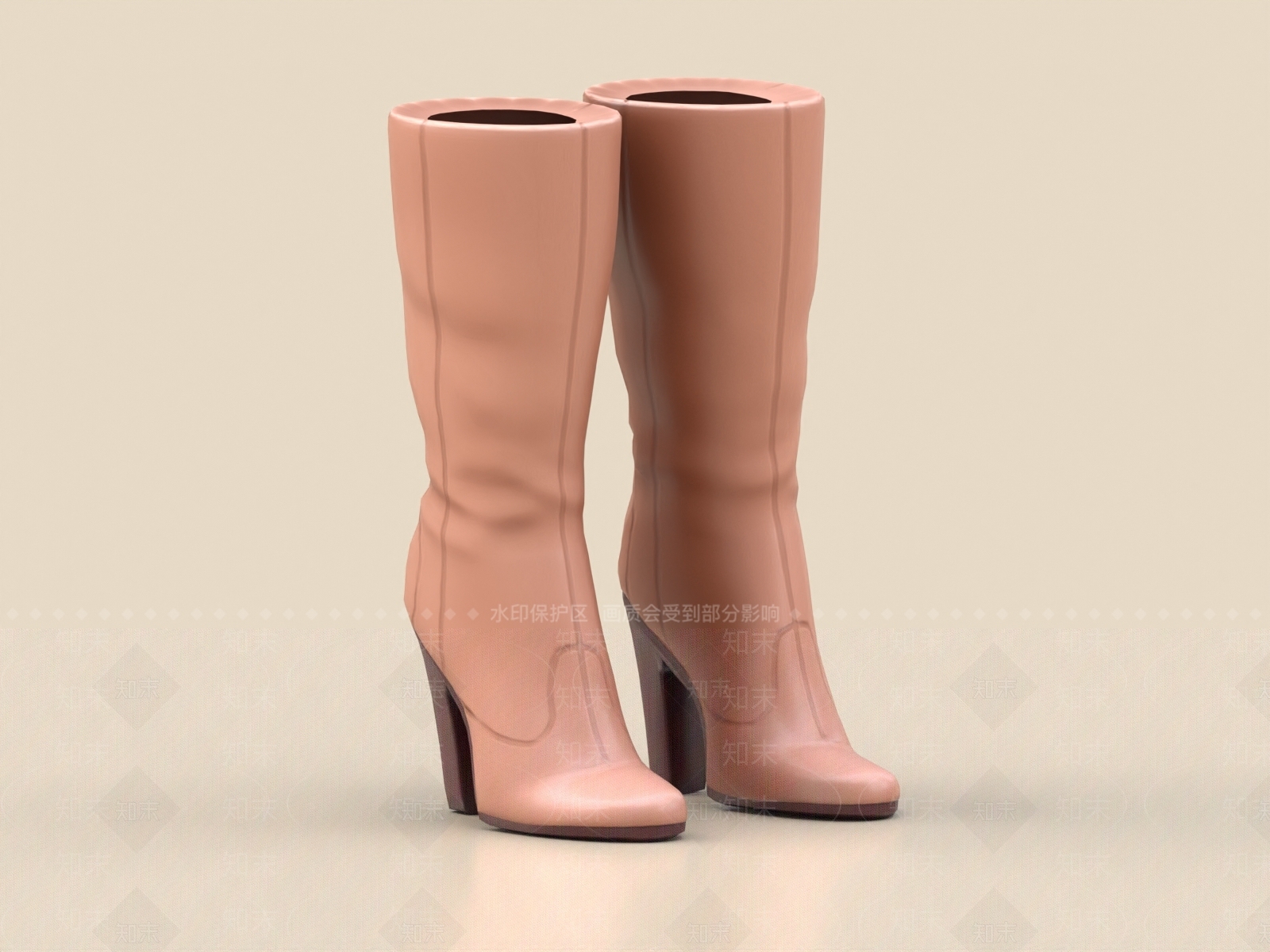 现代靴子3D模型下载【ID:1156592682】