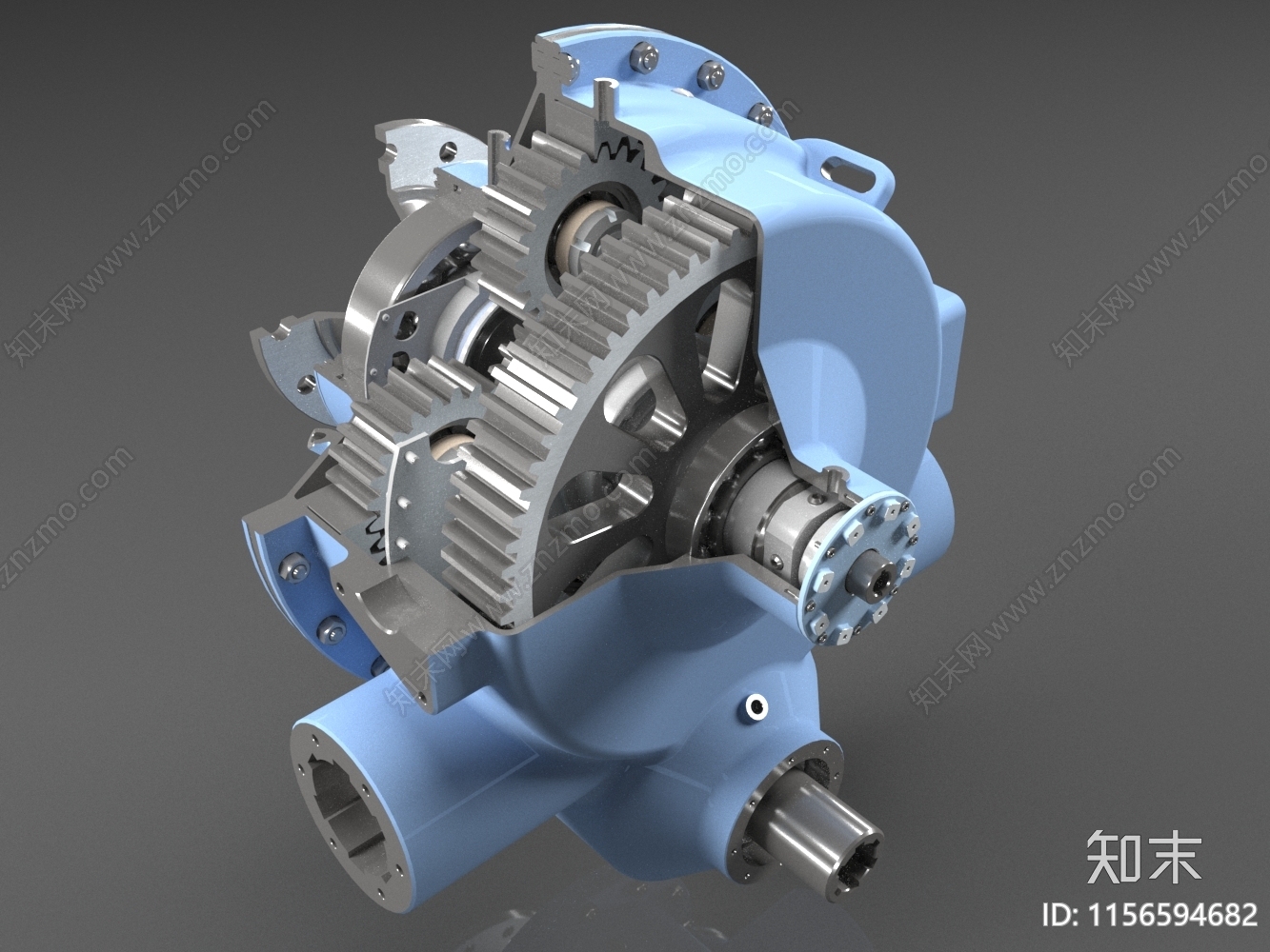 现代变速箱结构3D模型下载【ID:1156594682】