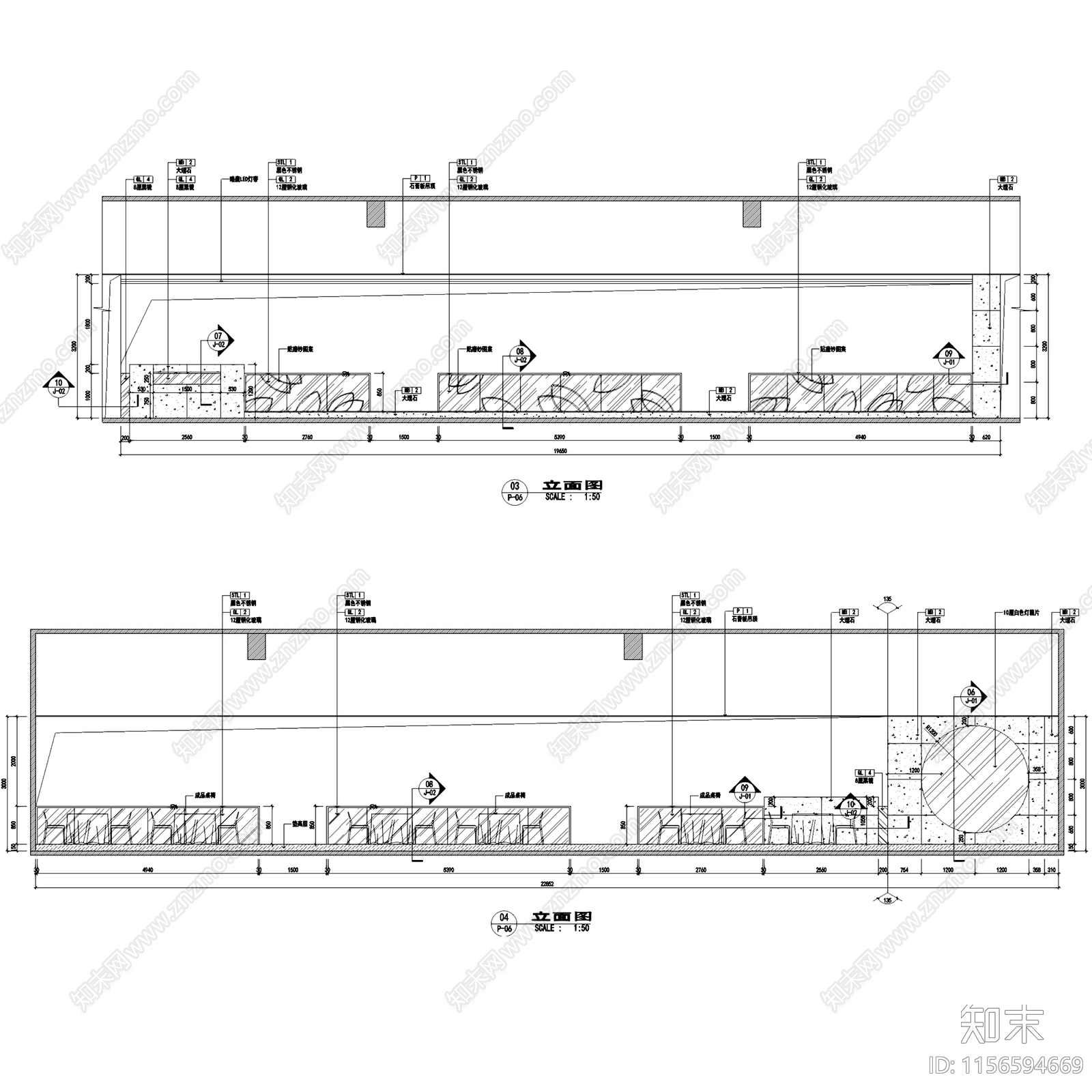 新中式现代滇味彩云餐厅室内工装cad施工图下载【ID:1156594669】