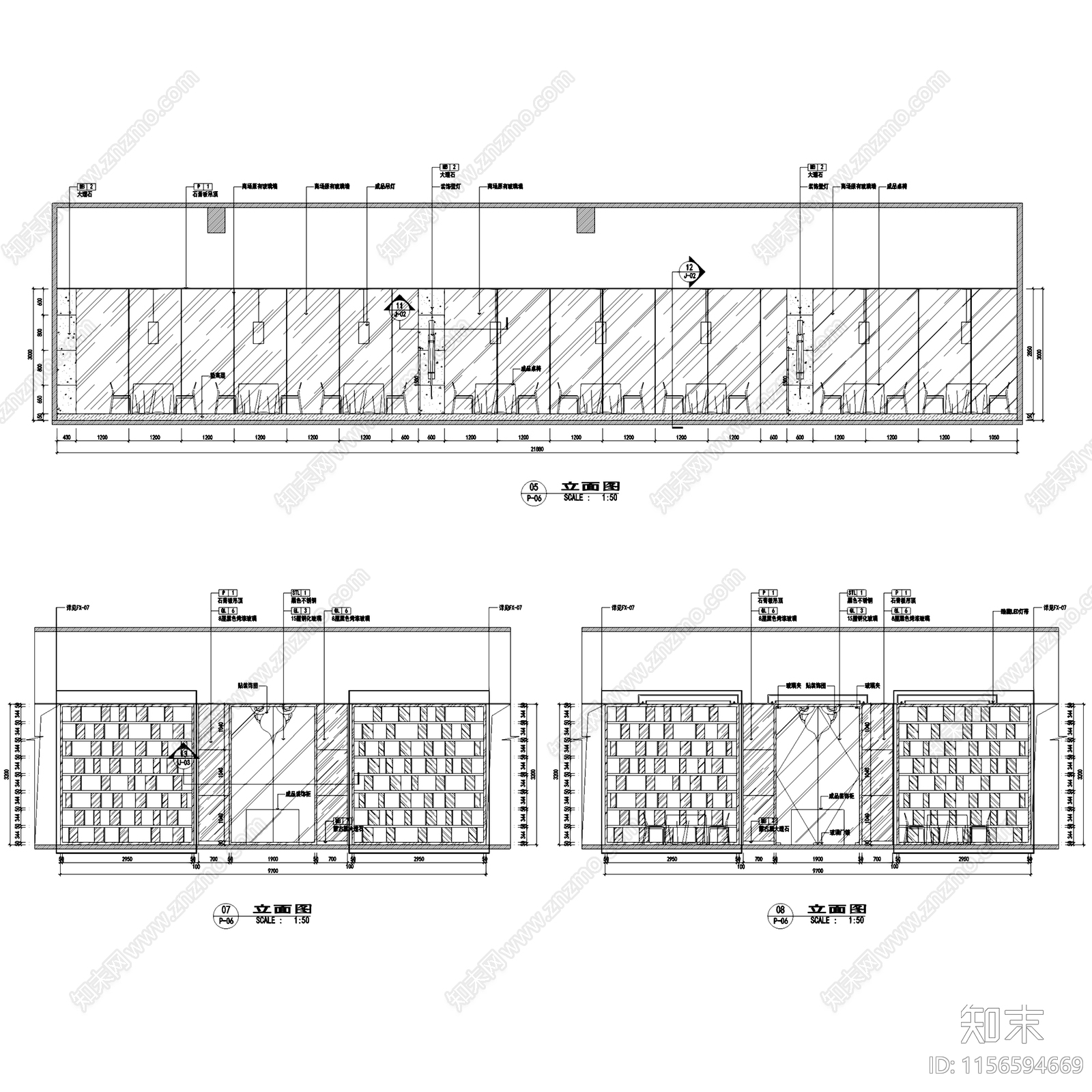 新中式现代滇味彩云餐厅室内工装cad施工图下载【ID:1156594669】