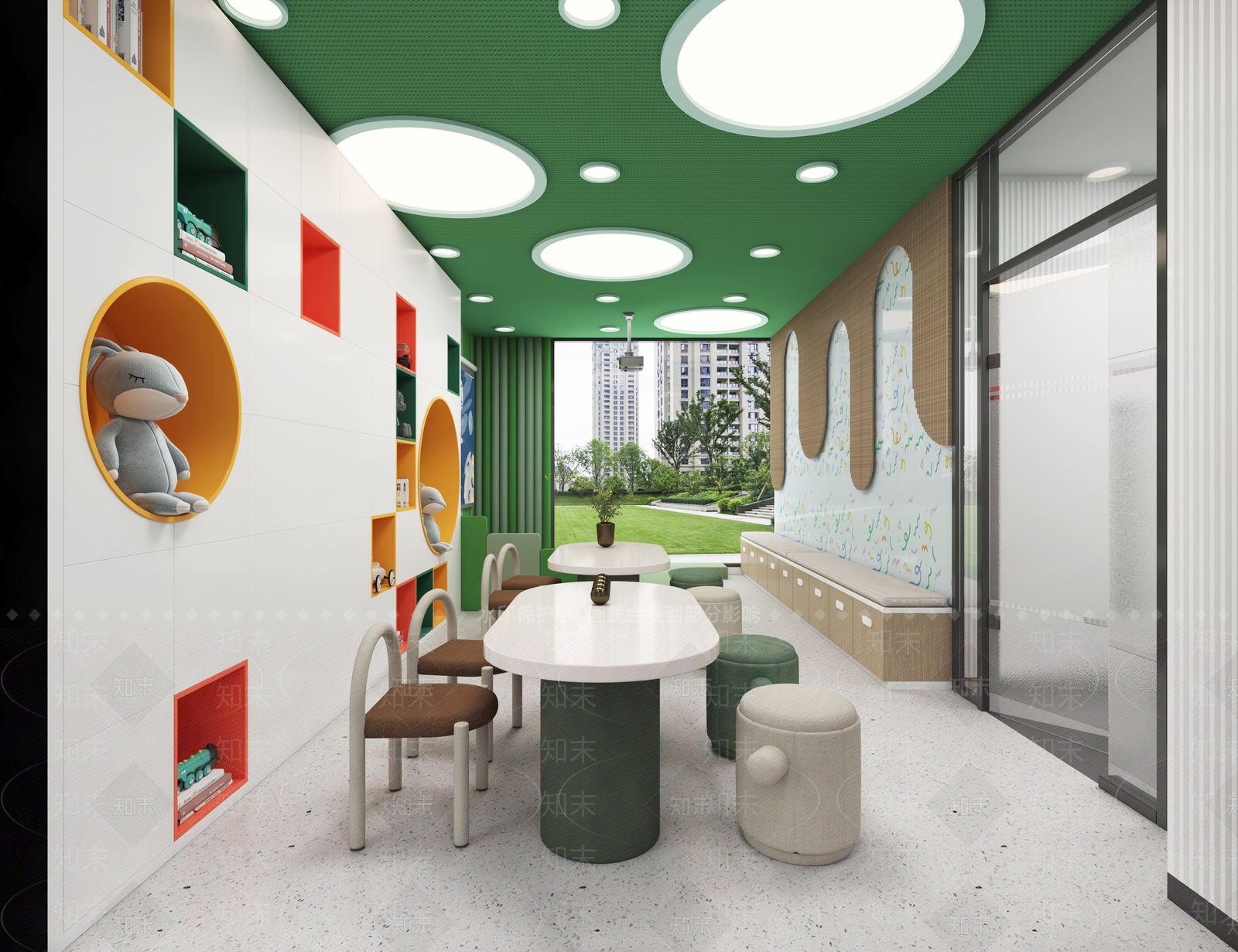 现代儿童休闲区3D模型下载【ID:1156597901】