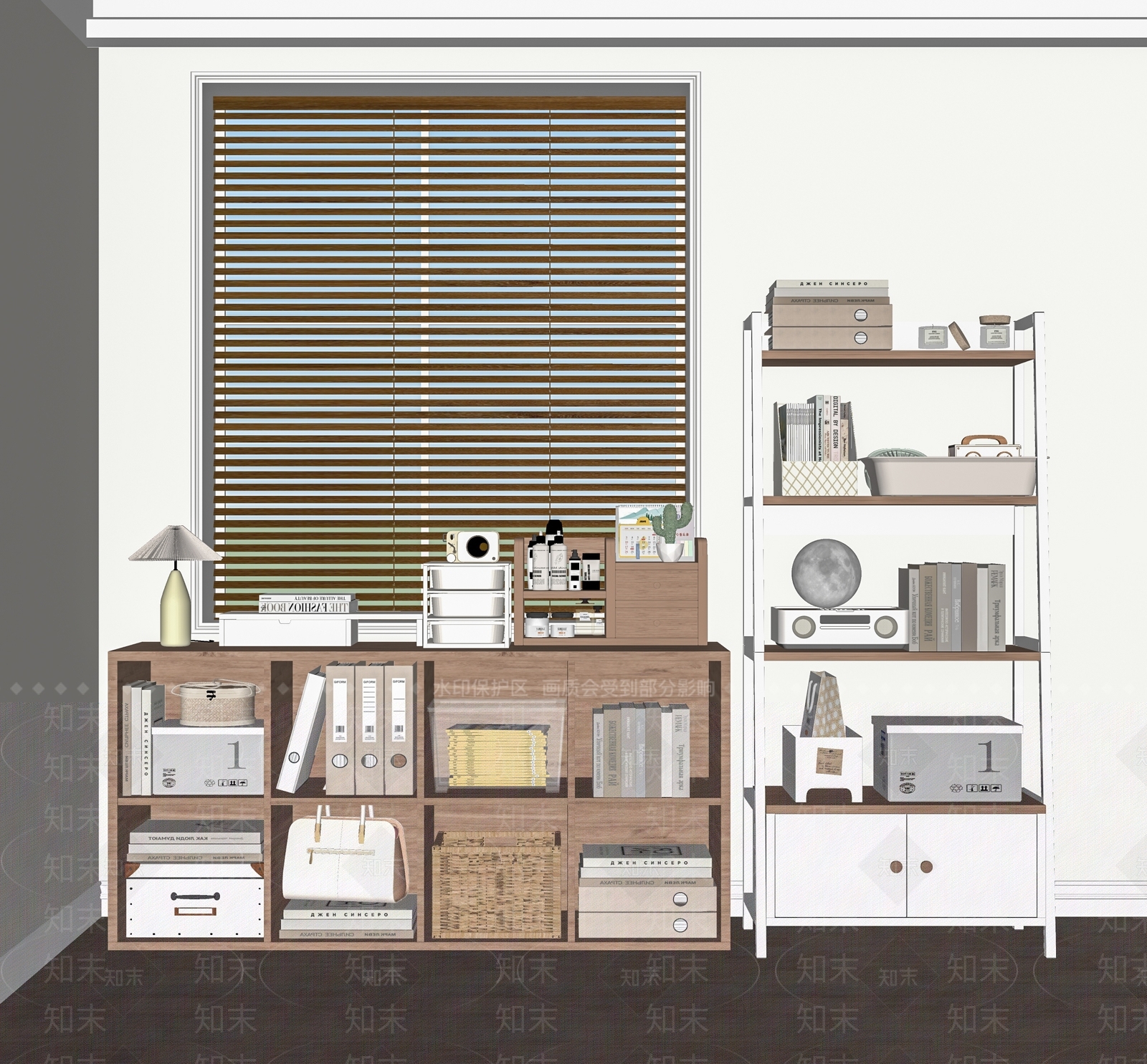 书柜SU模型精品下载_SketchUp模型_知末网