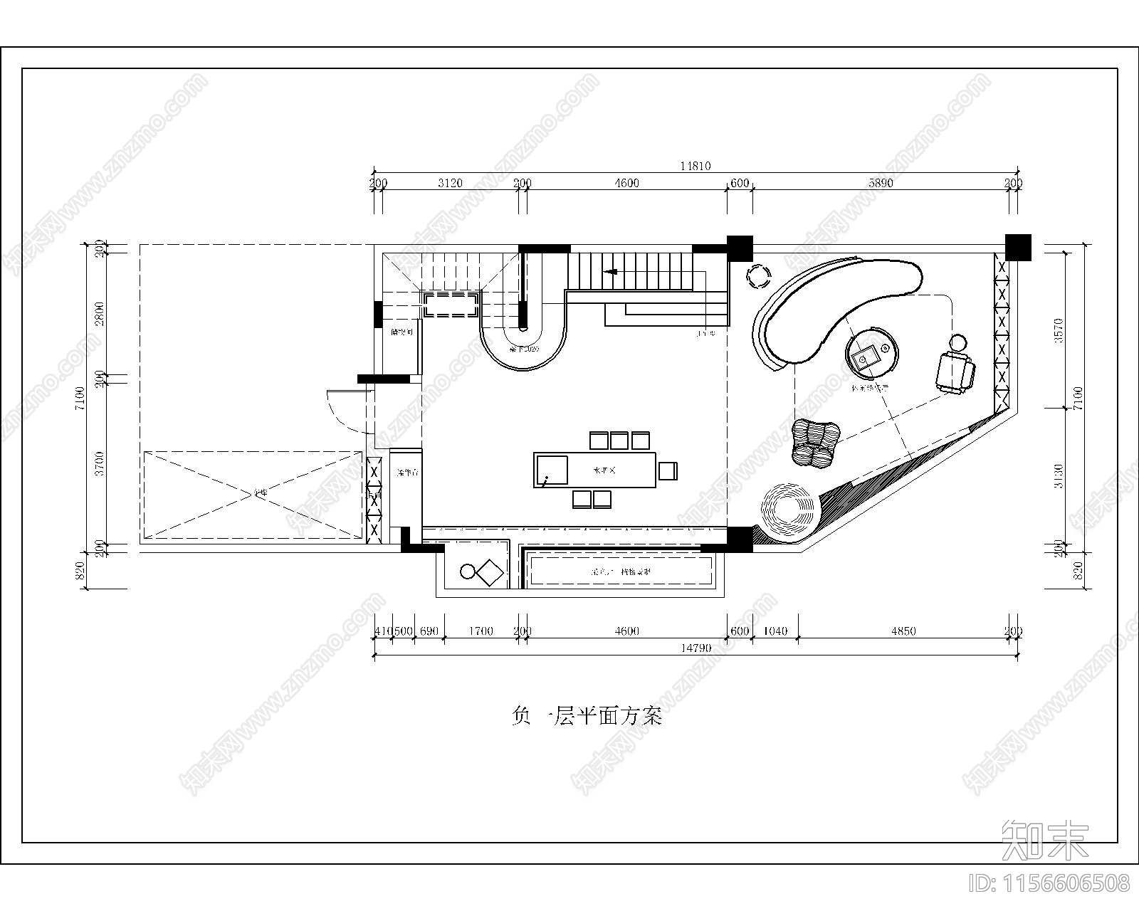 540m²别墅设计含花园概念方案cad施工图下载【ID:1156606508】