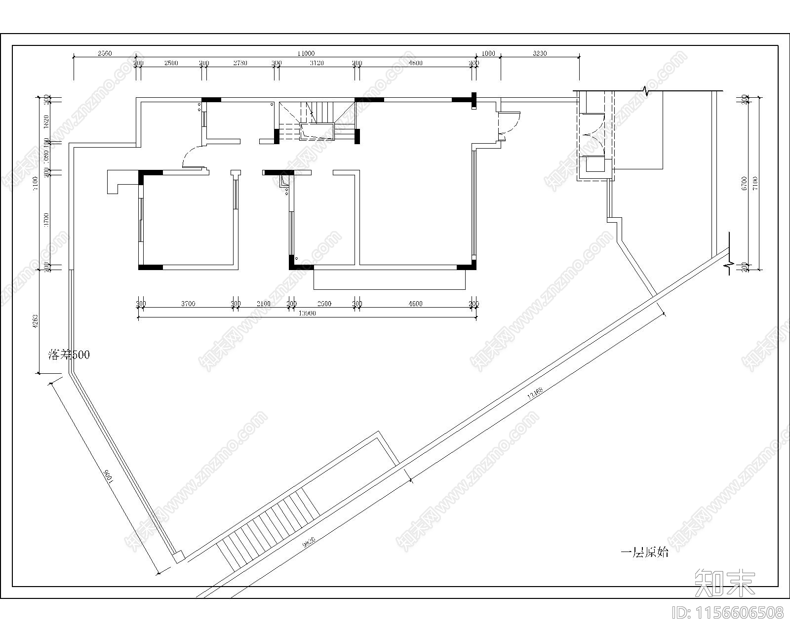 540m²别墅设计含花园概念方案cad施工图下载【ID:1156606508】