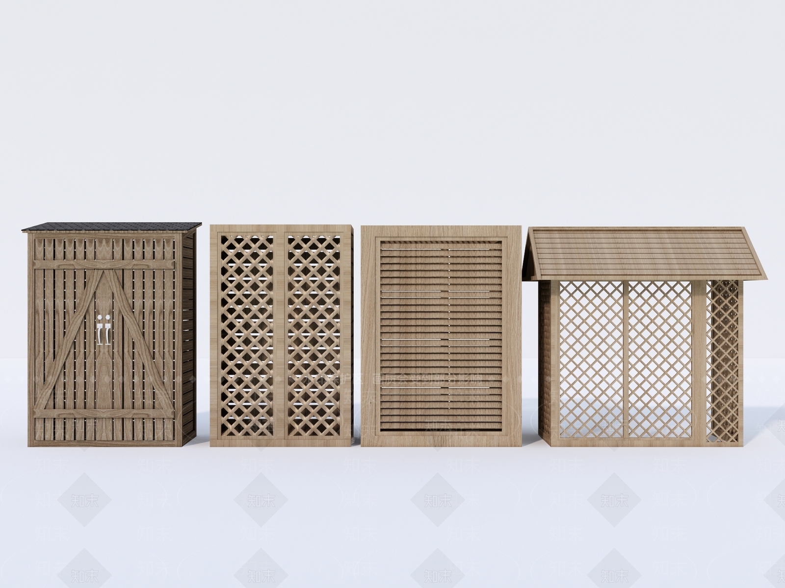 现代采光井SU模型下载【ID:1156610640】