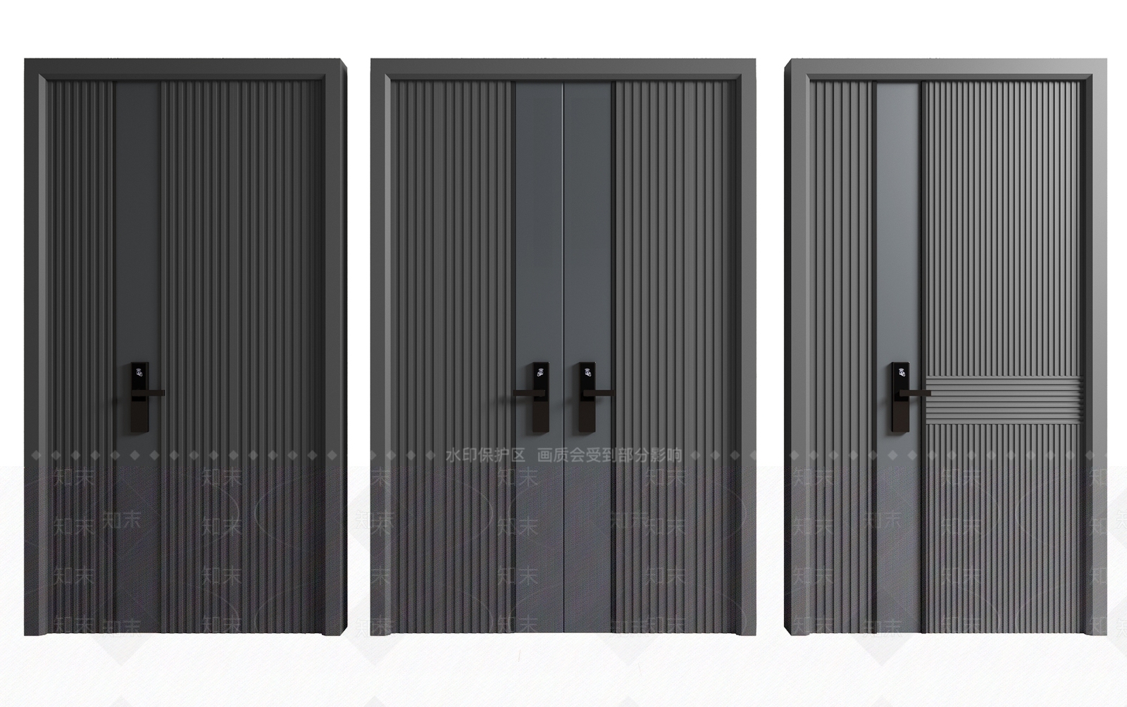 现代入户门3D模型下载【ID:1156611198】
