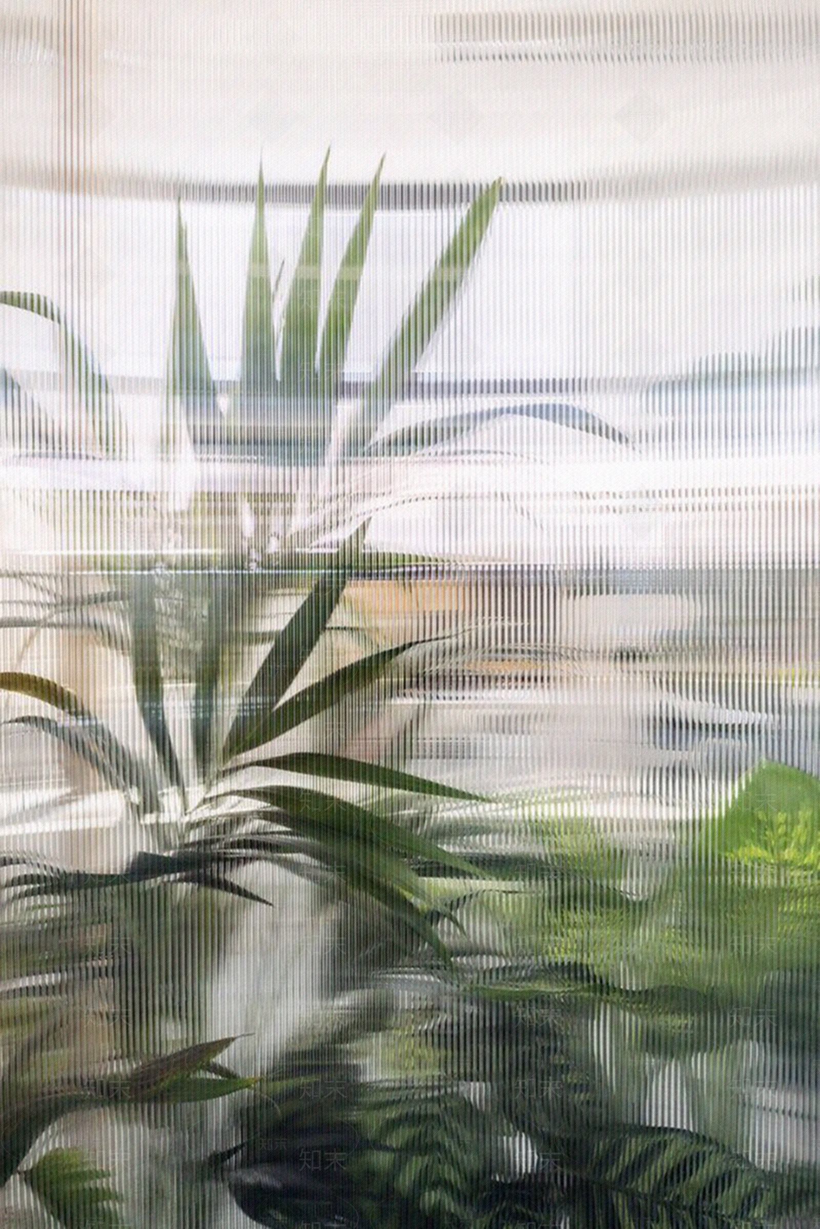 玻璃绿植背景氛围贴图下载【ID:1156613135】