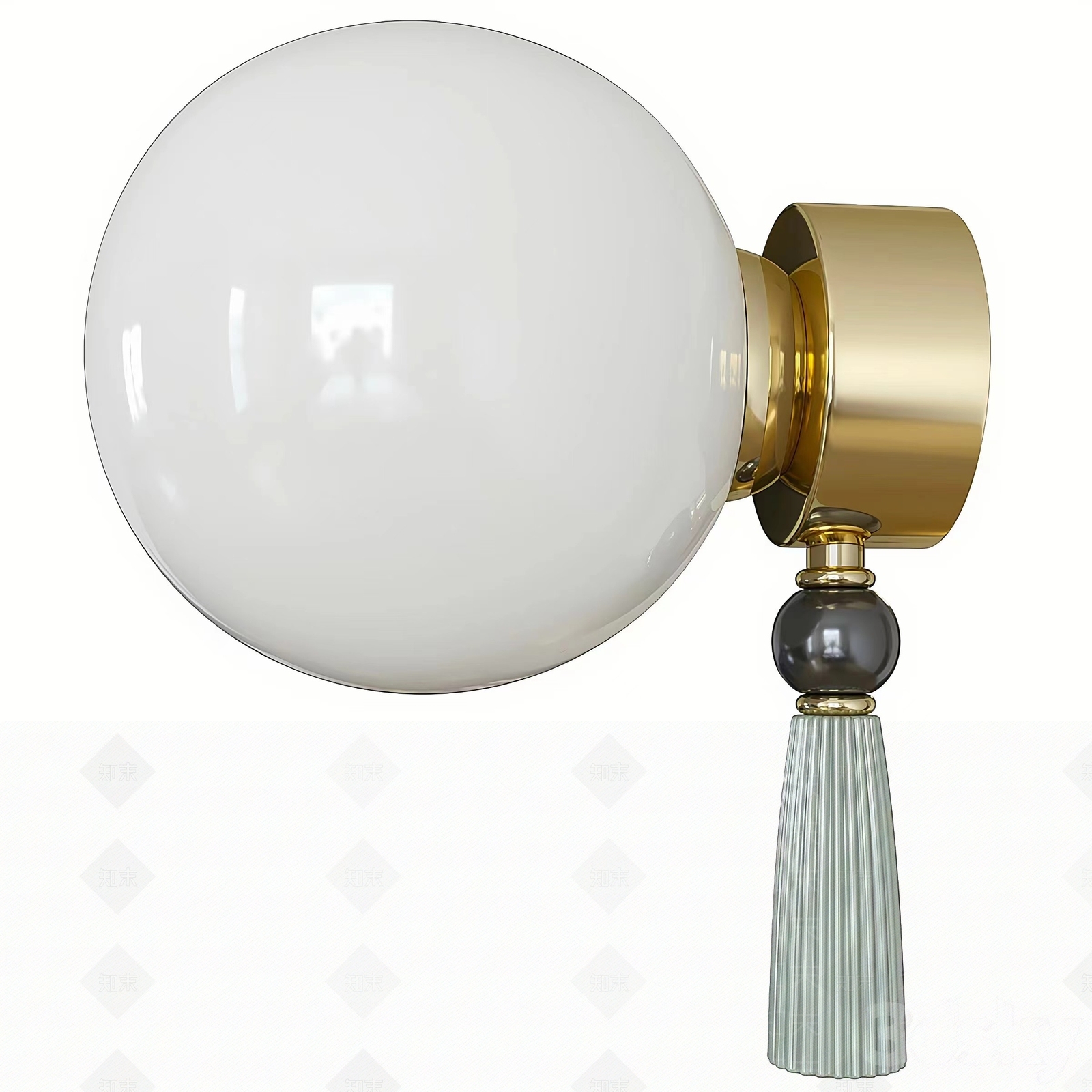 现代球形壁灯SU模型下载【ID:1156617483】