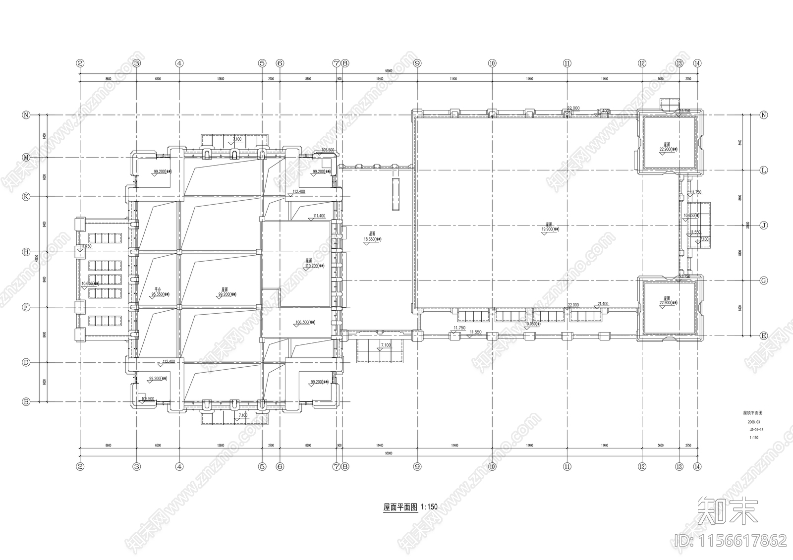 二十五层办公综合体建筑cad施工图下载【ID:1156617862】