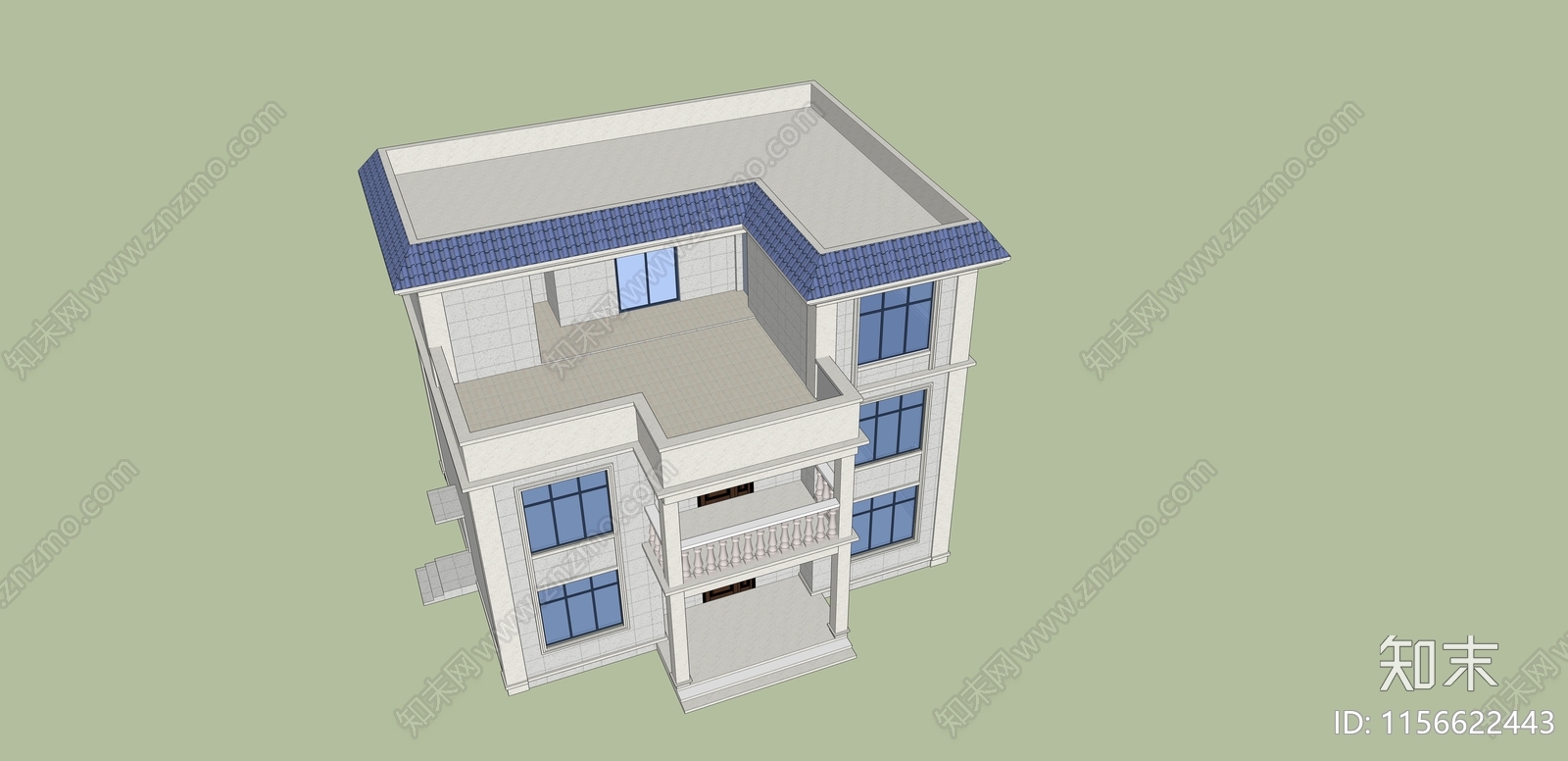 农村占地130平cad施工图下载【ID:1156622443】