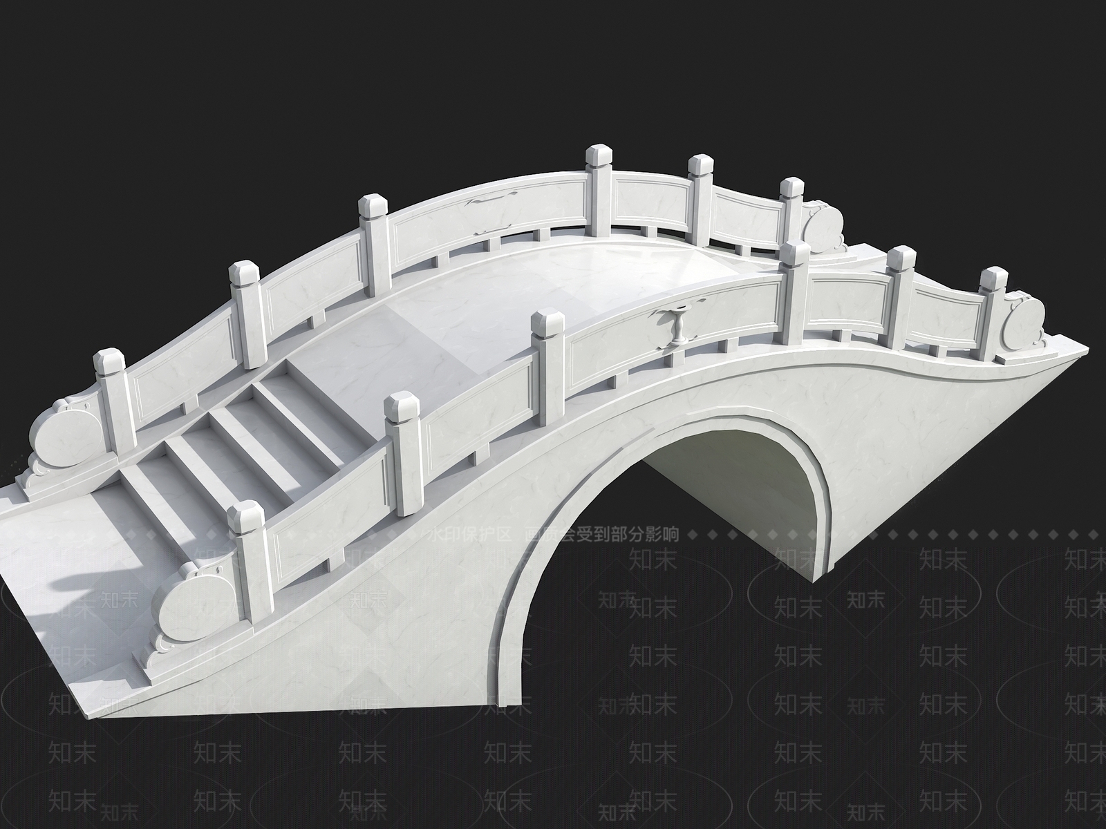 中式石桥3D模型下载【ID:1156630135】