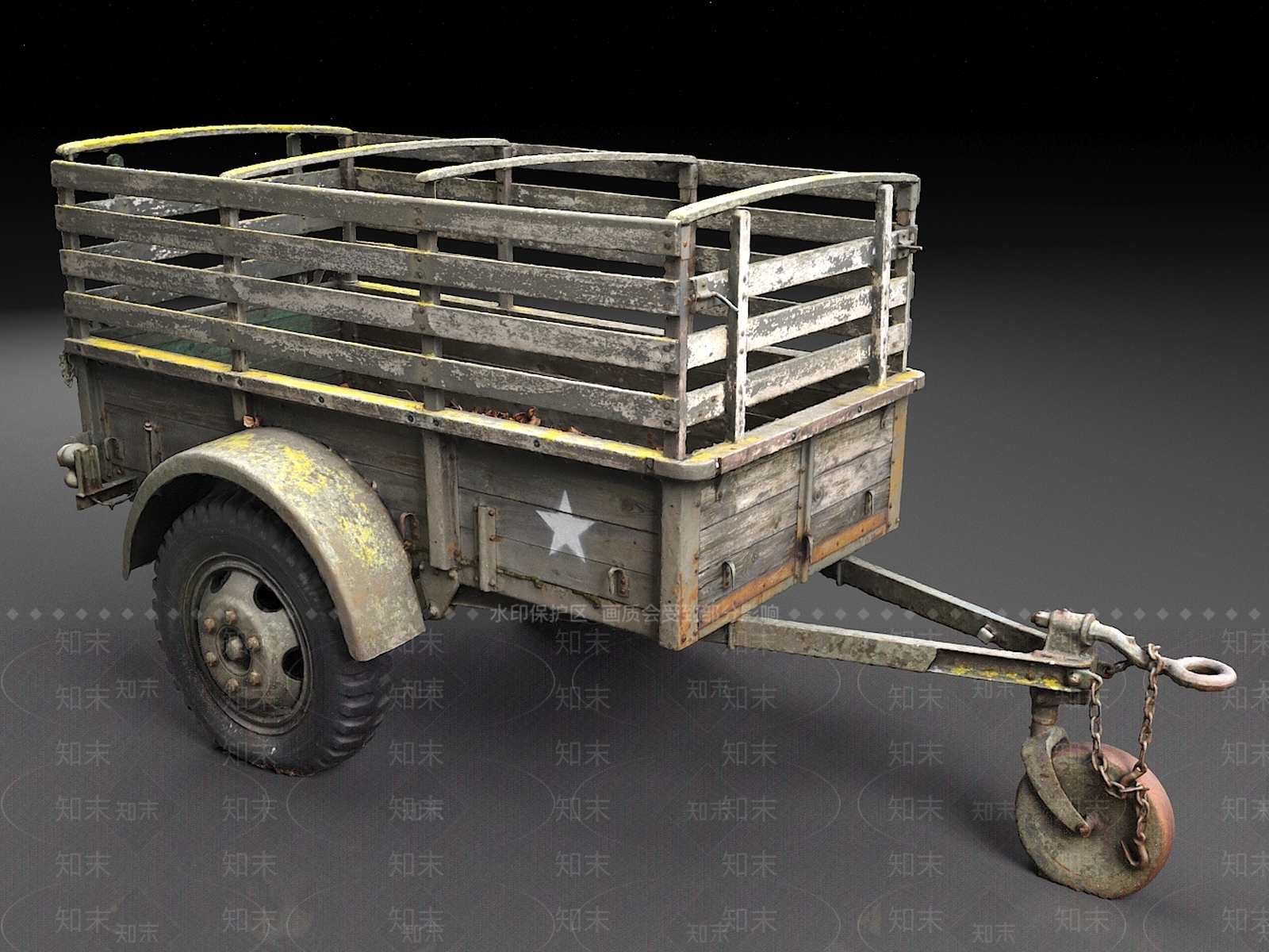 现代拖车3D模型下载【ID:1156635660】