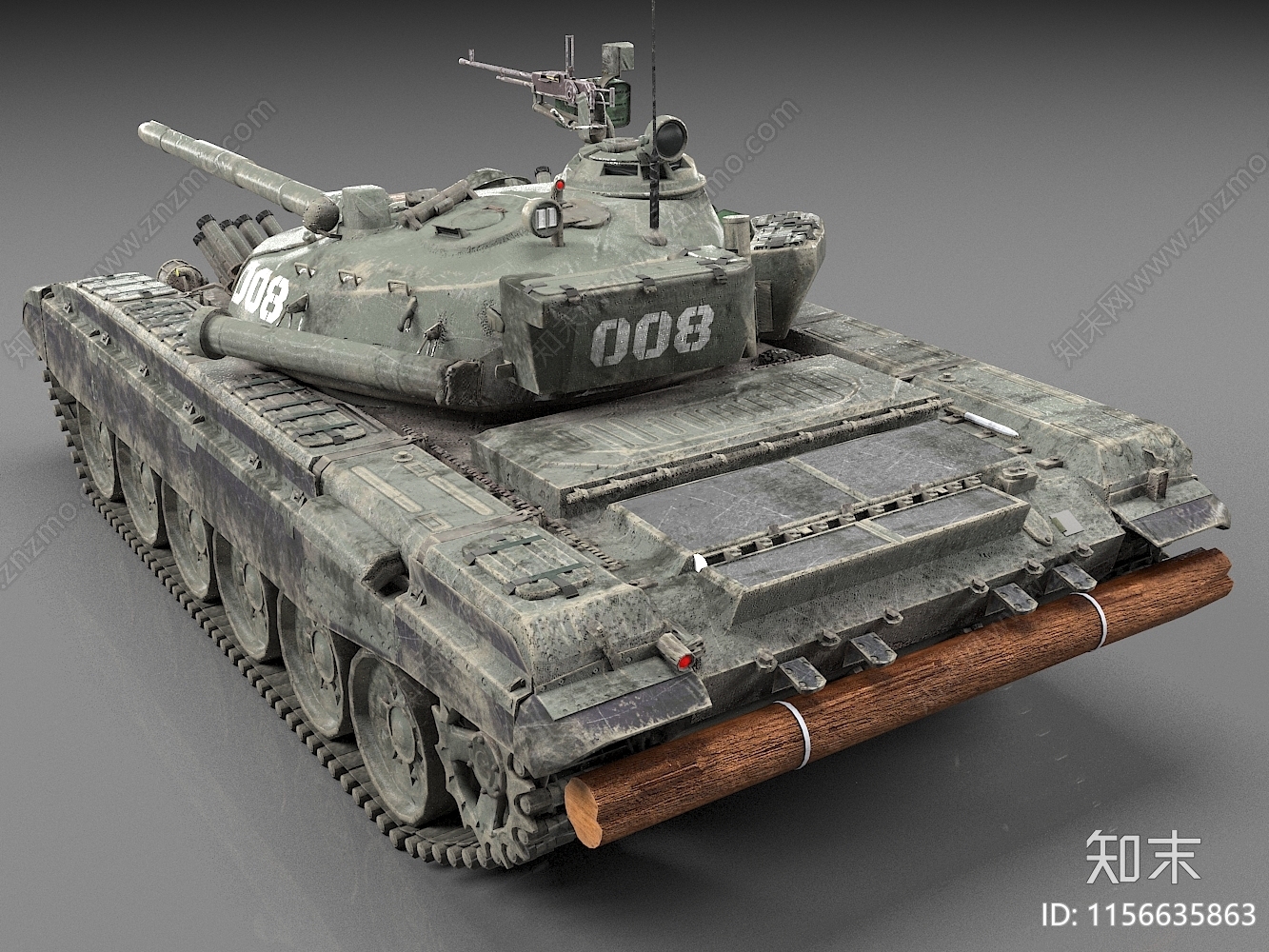 T72m1坦克3D模型下载【ID:1156635863】