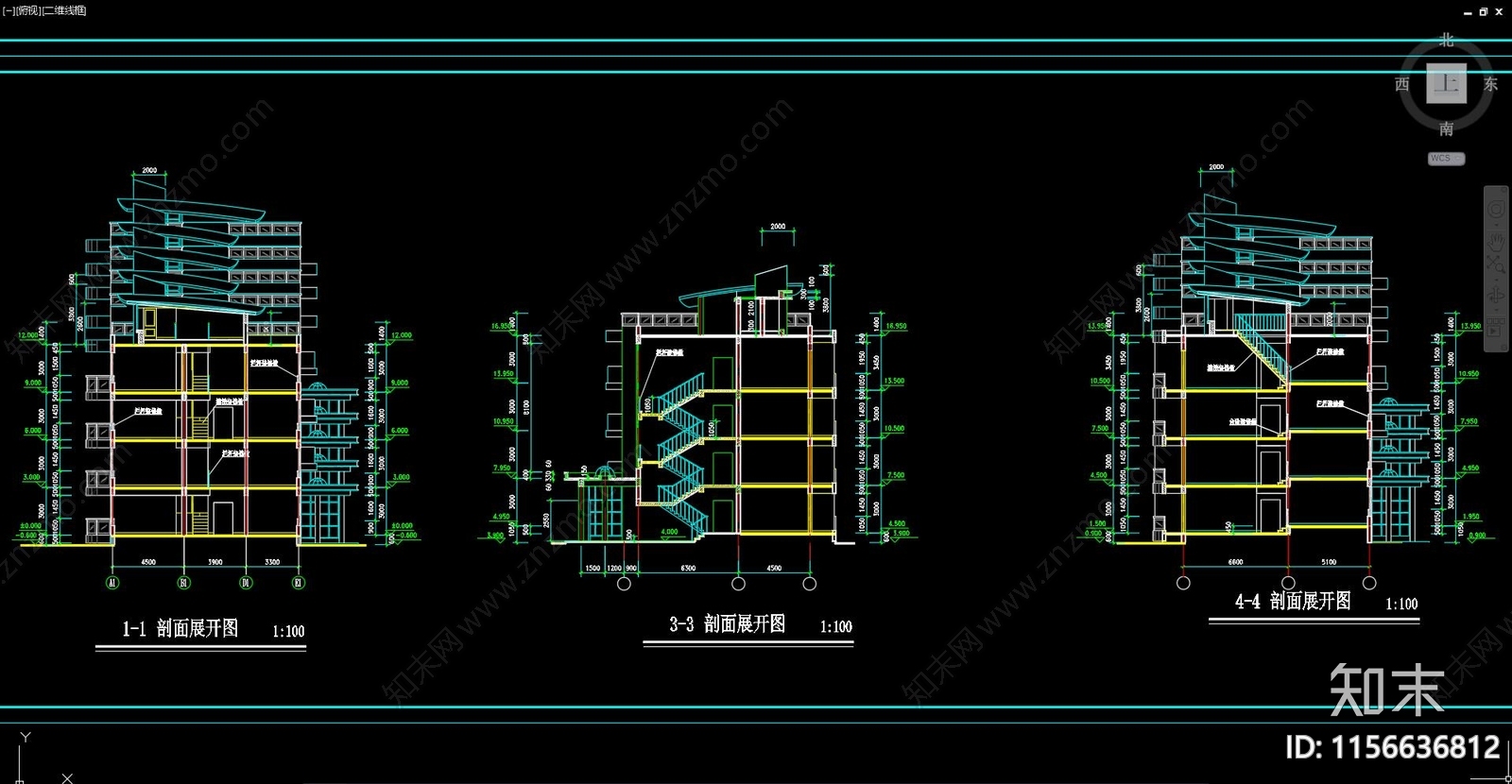 住宅区建筑cad施工图下载【ID:1156636812】