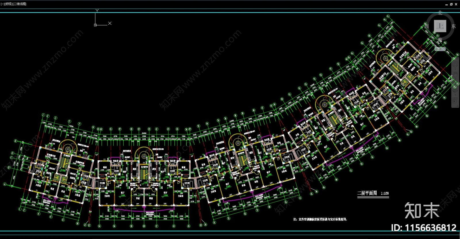 住宅区建筑cad施工图下载【ID:1156636812】