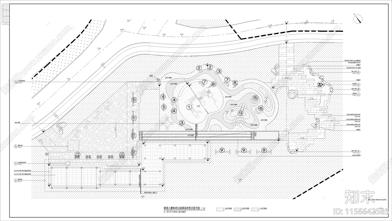 美丽乡村建设重点示范村cad施工图下载【ID:1156642585】