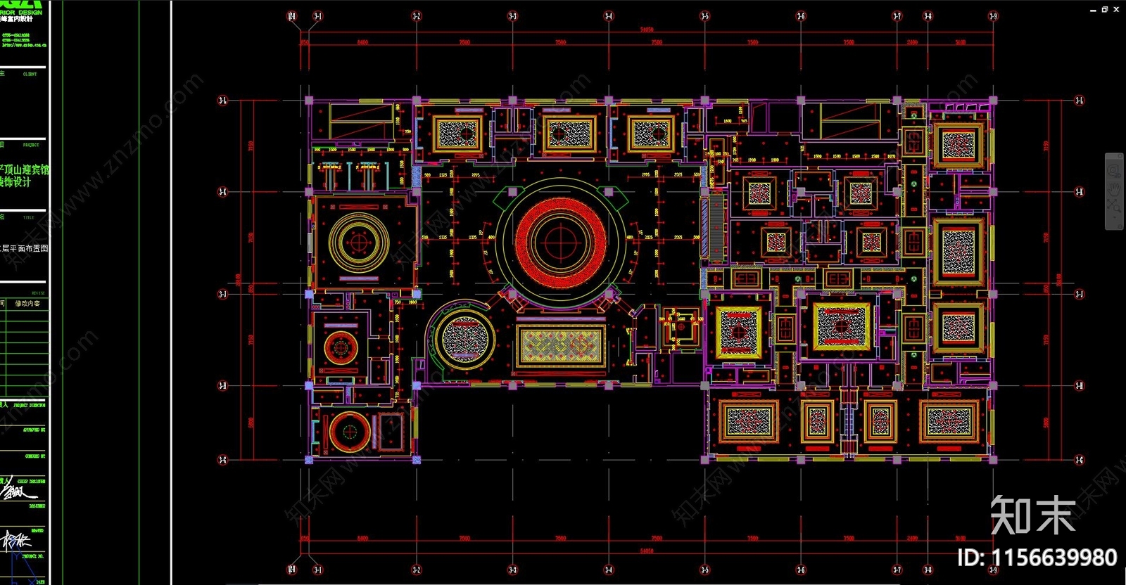 酒店宴会厅施工图下载【ID:1156639980】