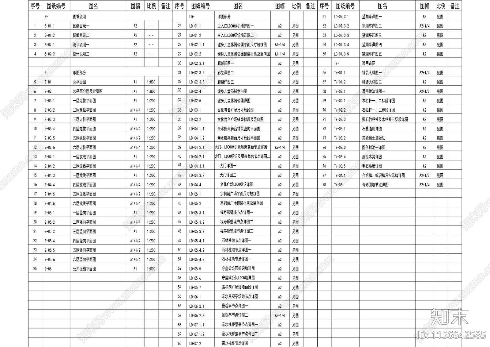 美丽乡村建设重点示范村cad施工图下载【ID:1156642585】