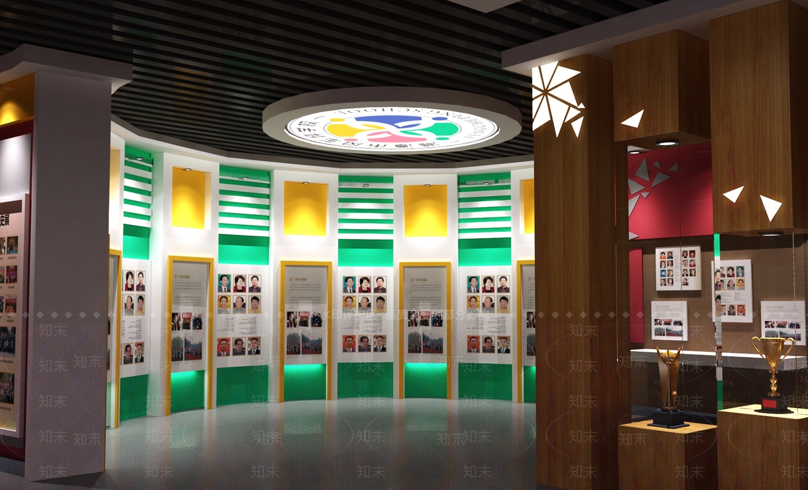 新中式校史馆3D模型下载【ID:1156642143】