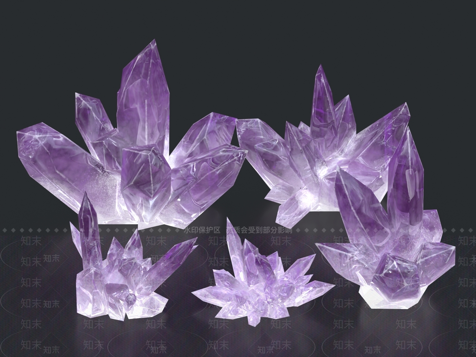 现代水晶3D模型下载【ID:1156643785】