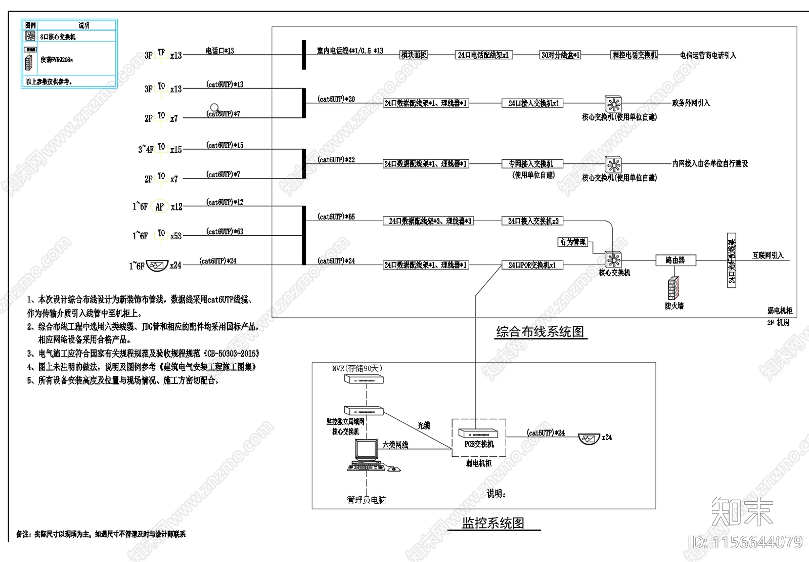 某指挥中心一至六层平立面施工施工图下载【ID:1156644079】