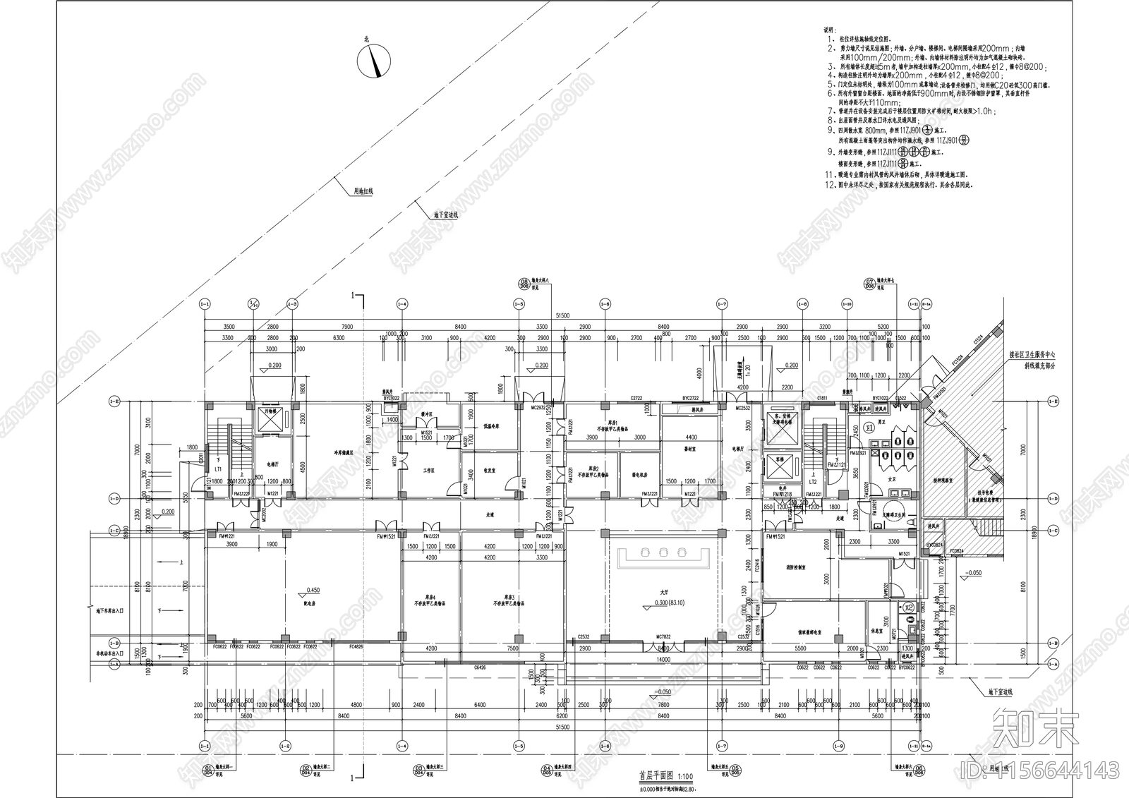 疾病预防控制中心实验cad施工图下载【ID:1156644143】