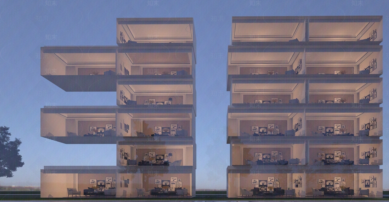 建筑外立面贴图下载【ID:1156657307】