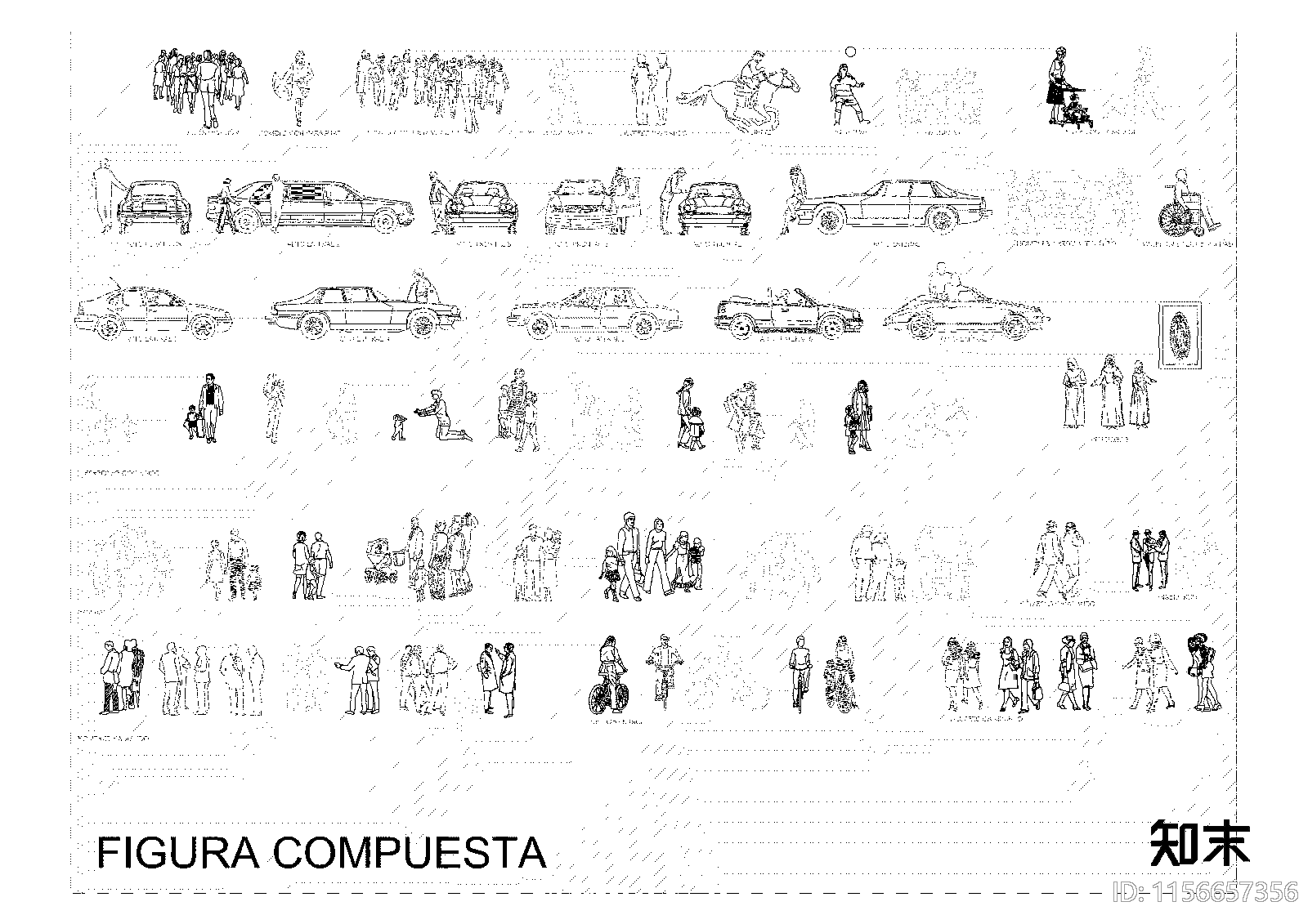 人物平面图施工图下载【ID:1156657356】