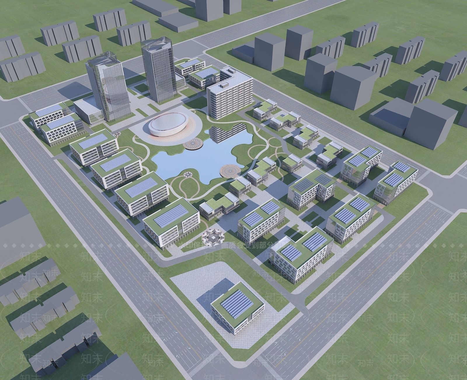 现代厂房3D模型下载【ID:1156670876】