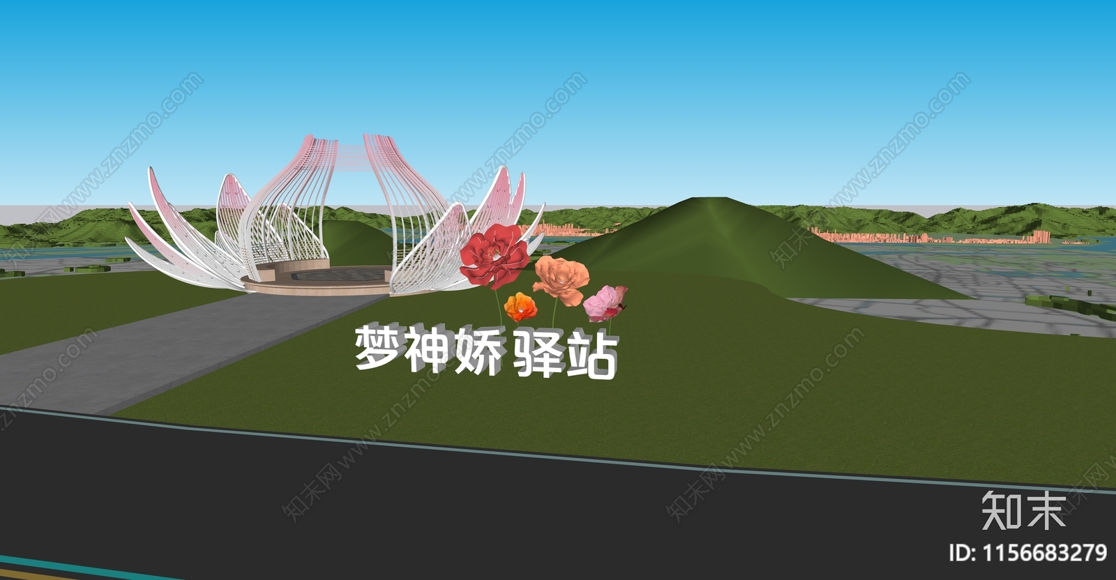 现代重庆垫江旅游公路驿站SU模型下载【ID:1156683279】