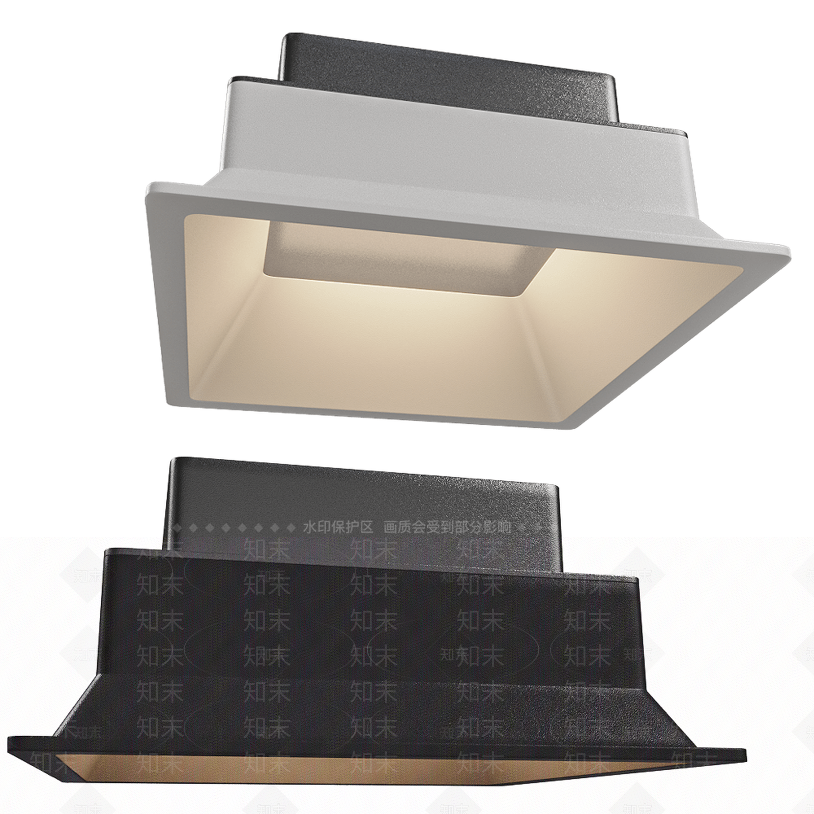 现代吸顶灯3D模型下载【ID:1156686218】